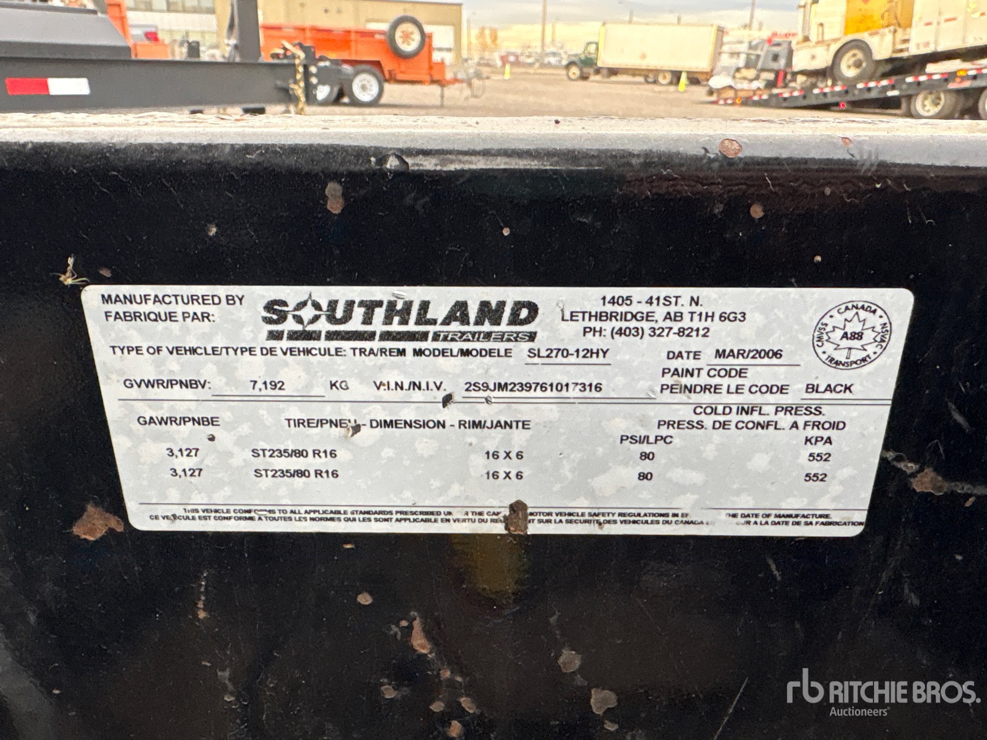 2006 Southland 12 FT T/A