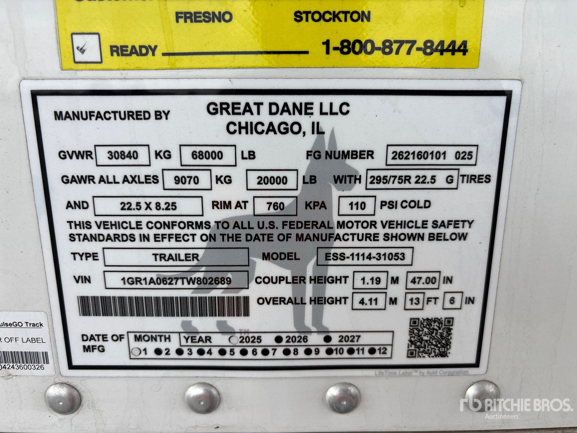 2026 Great Dane ESS-1114-31053