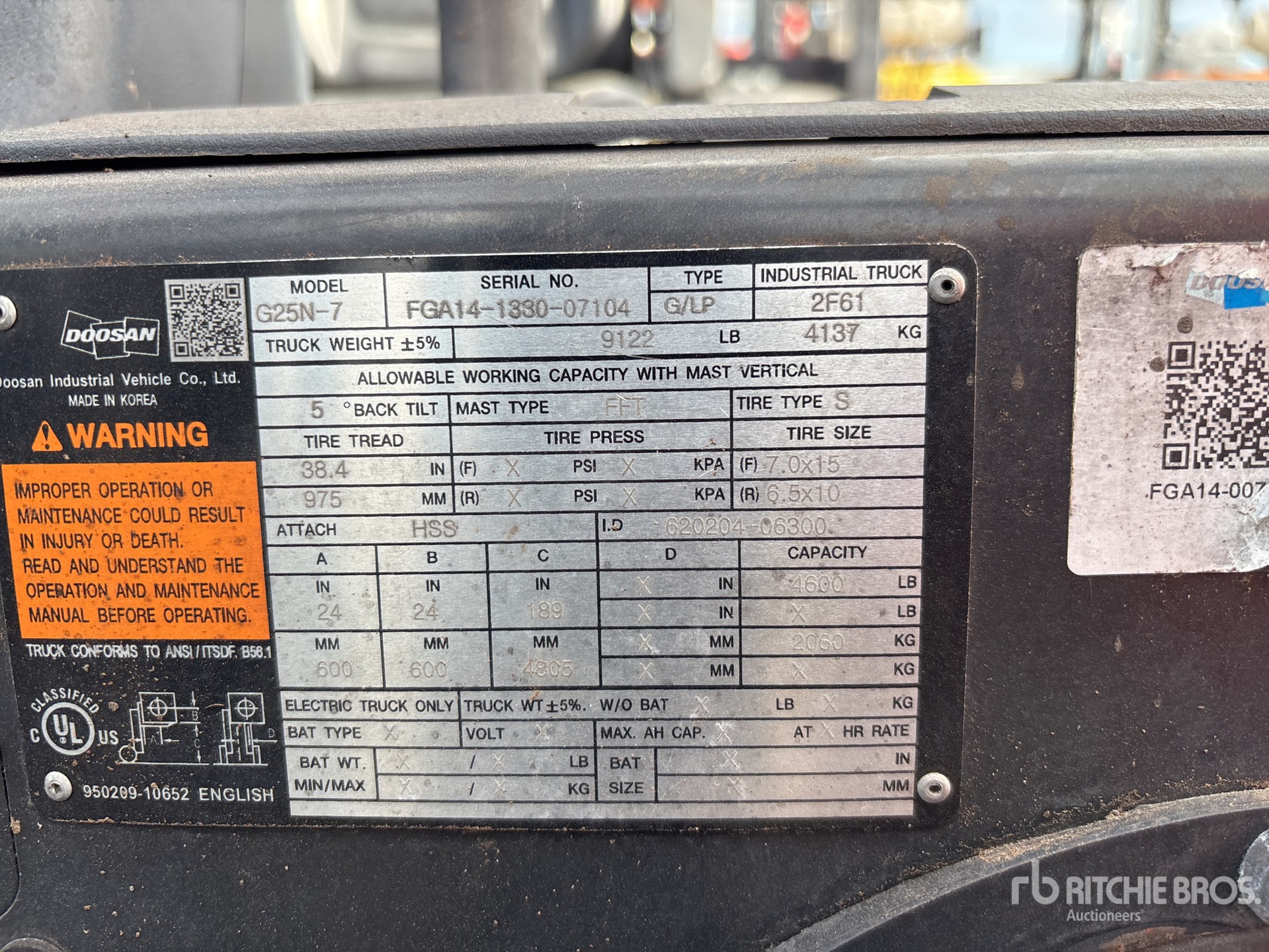 Doosan G25N-7