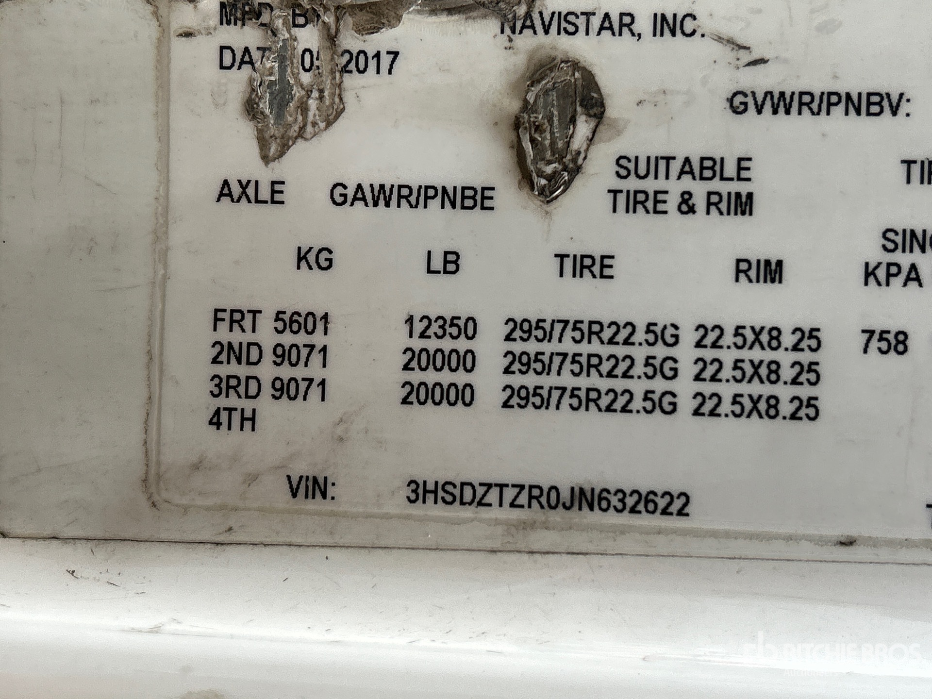 2018 International LT625