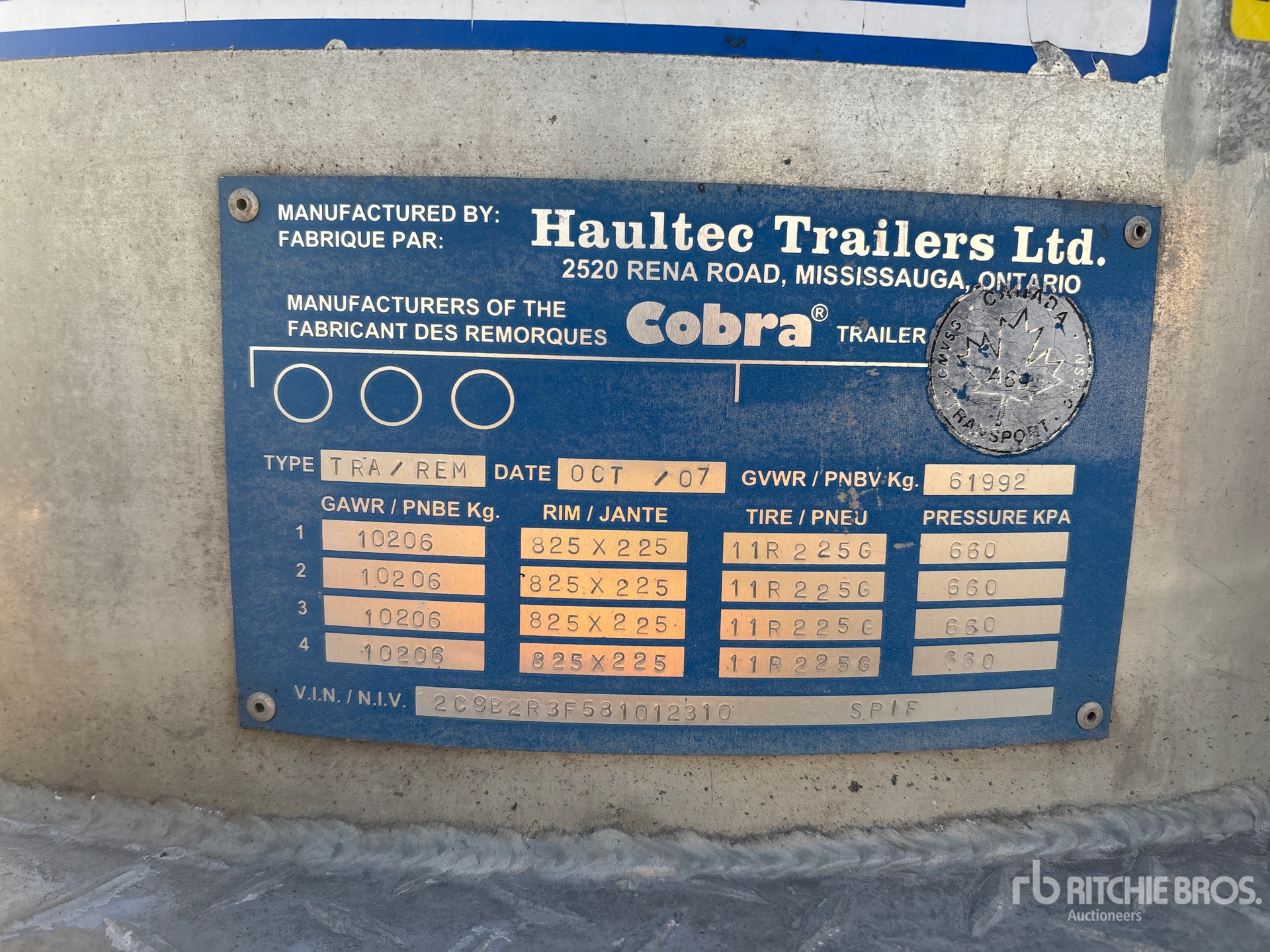 2008 Cobra 44 FT QUAD/A