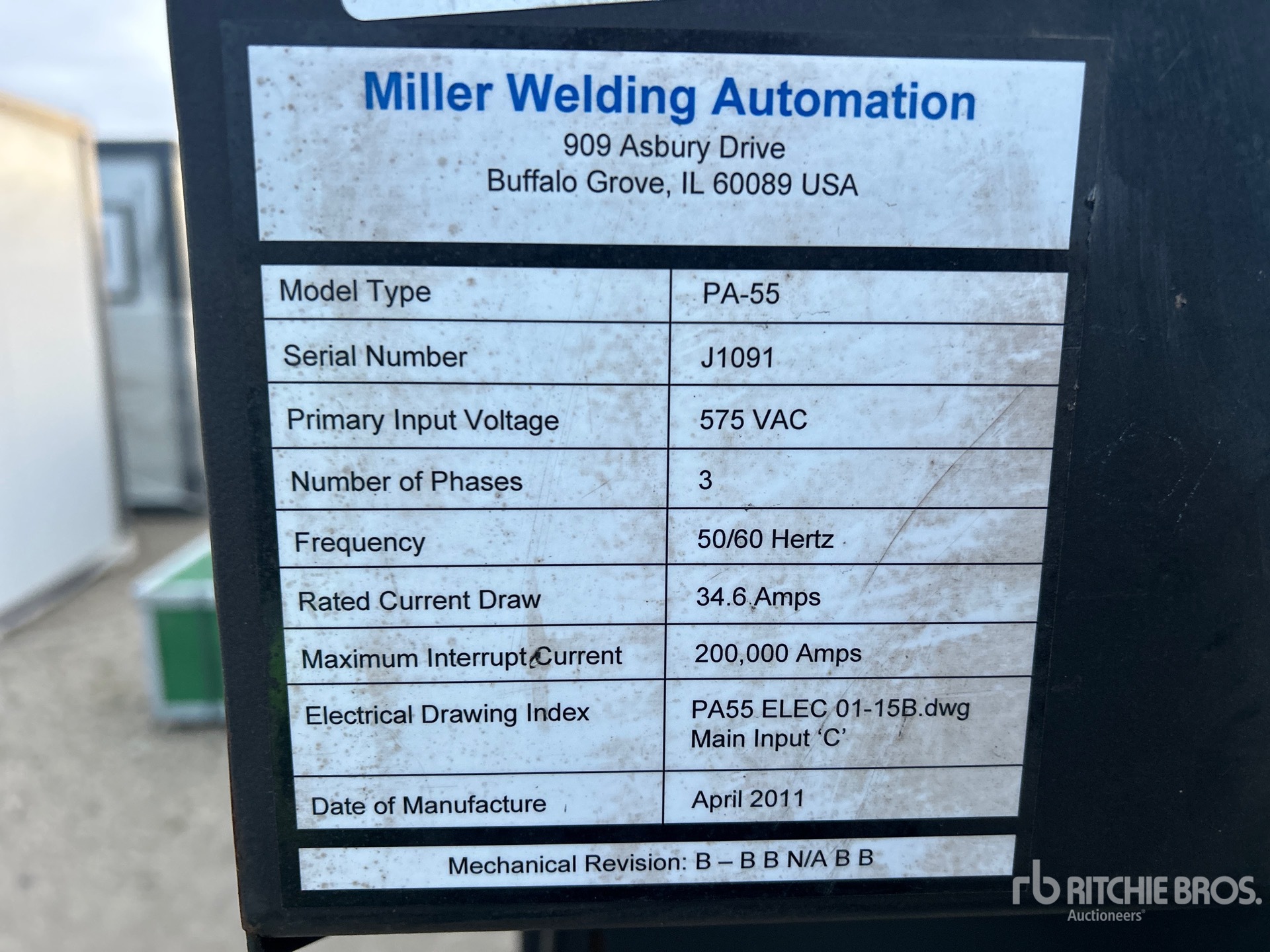 2011 Miller PA-55 ROBO