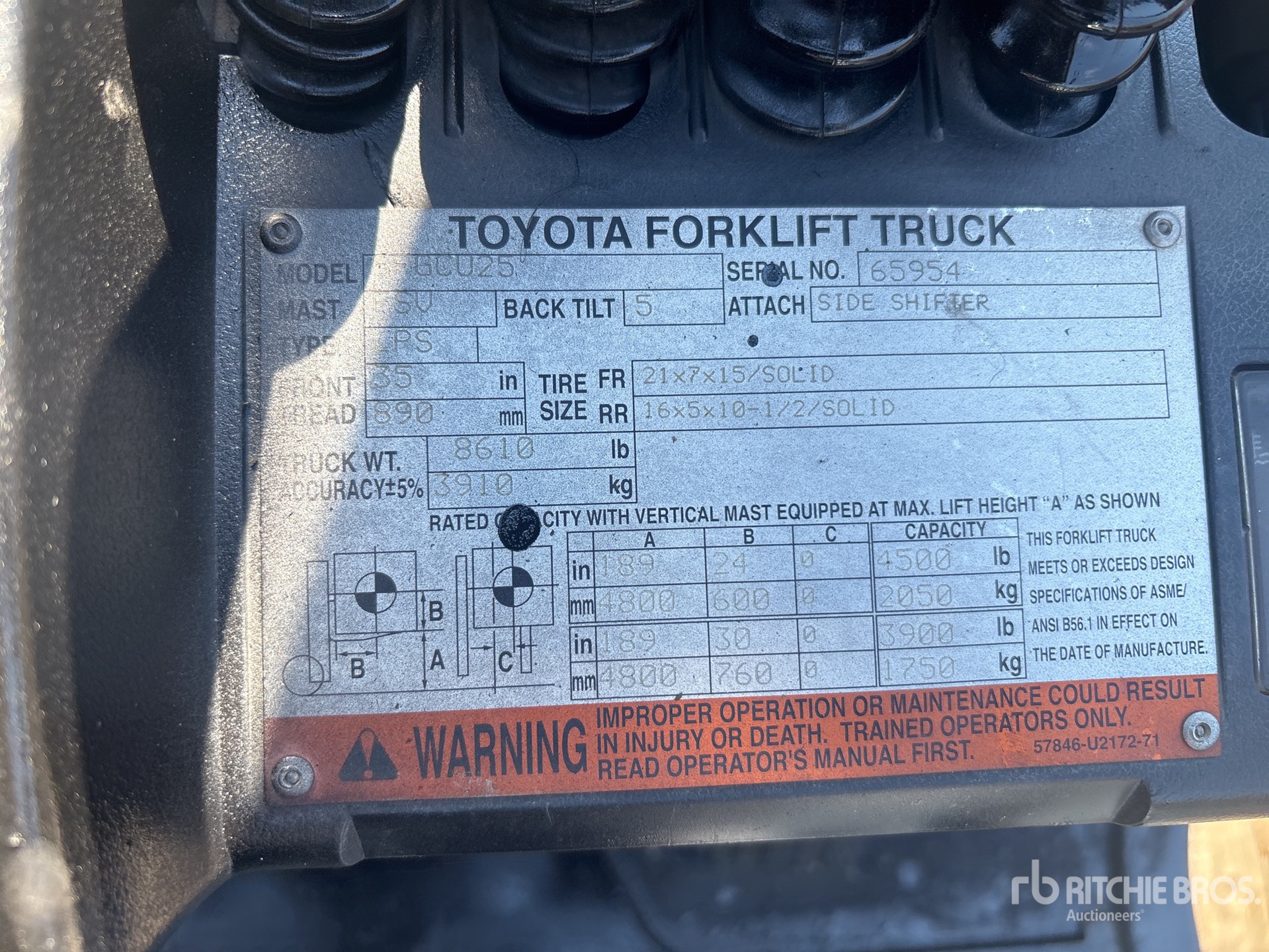 2015 Toyota 8FGCU25