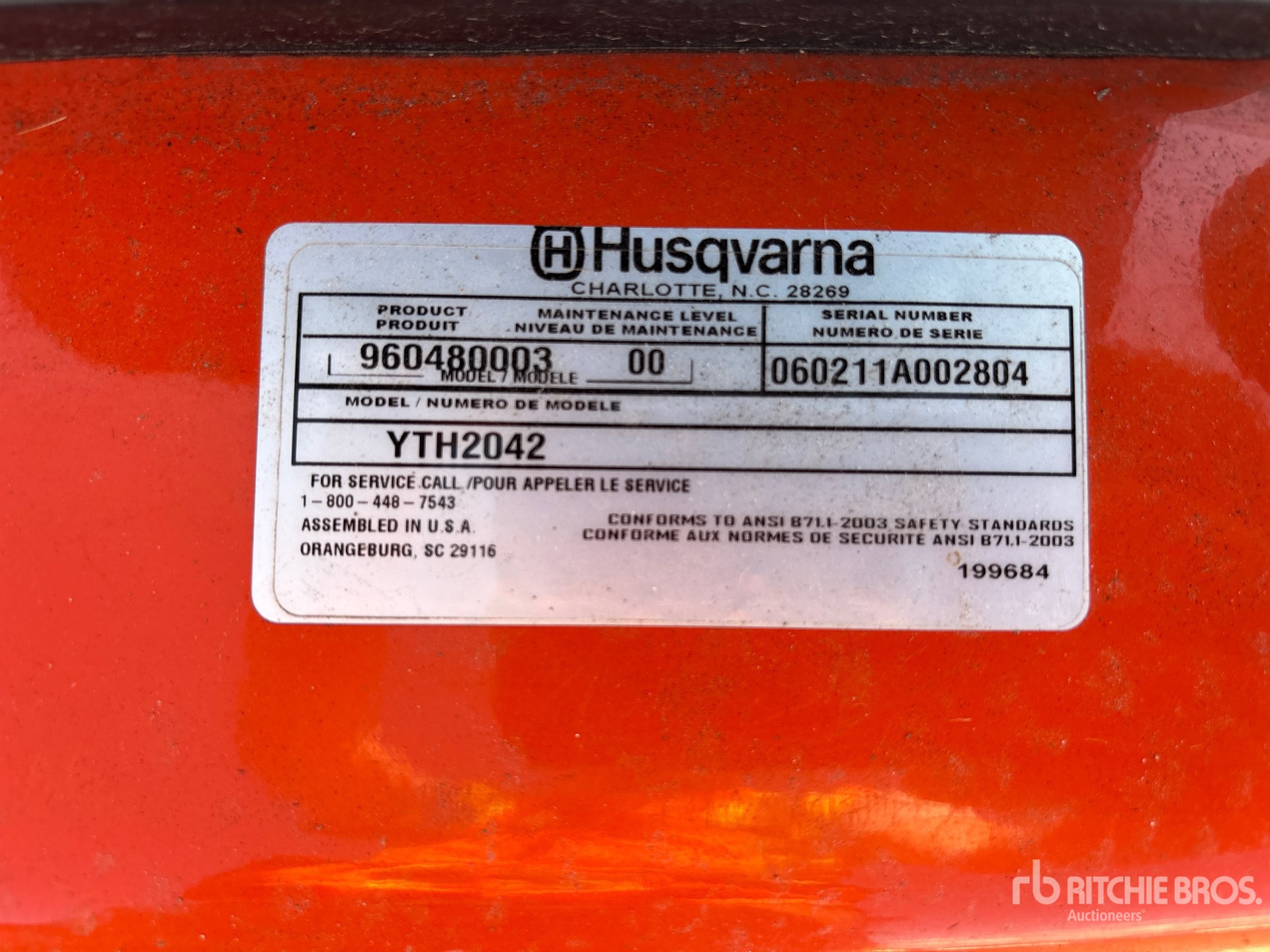 2011 Husqvarna YTH2042