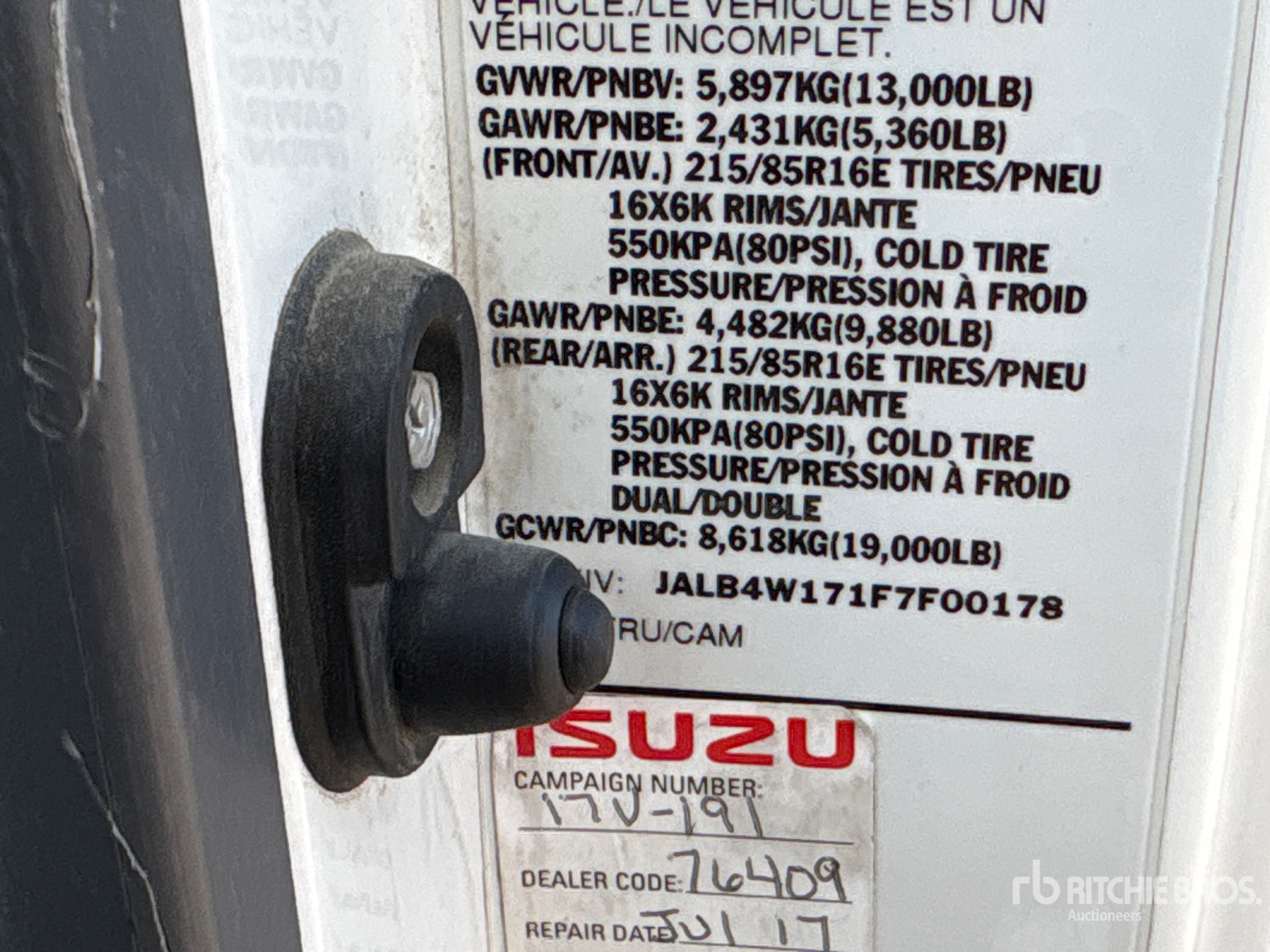 2015 Isuzu NPR