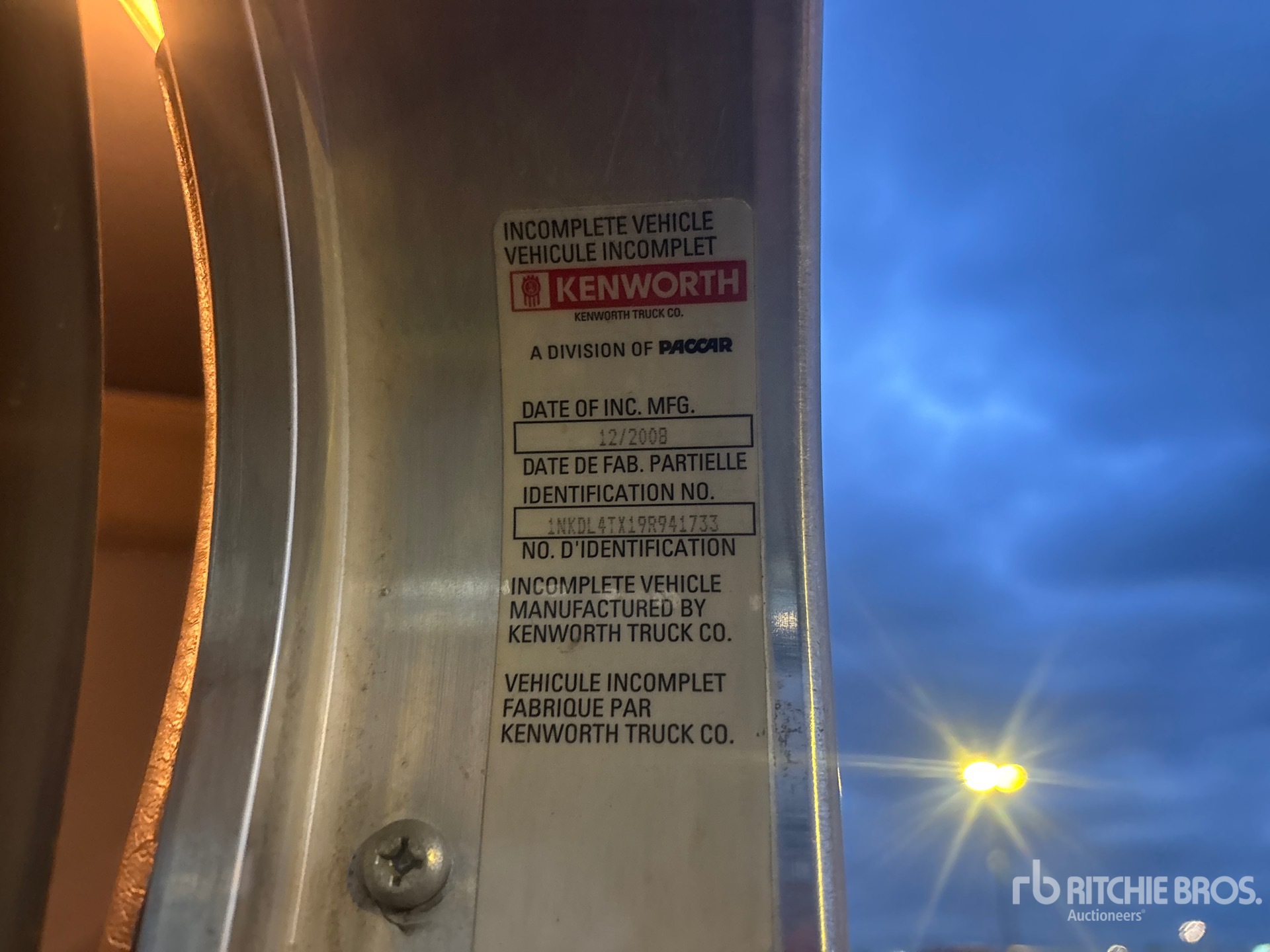2009 Kenworth T800