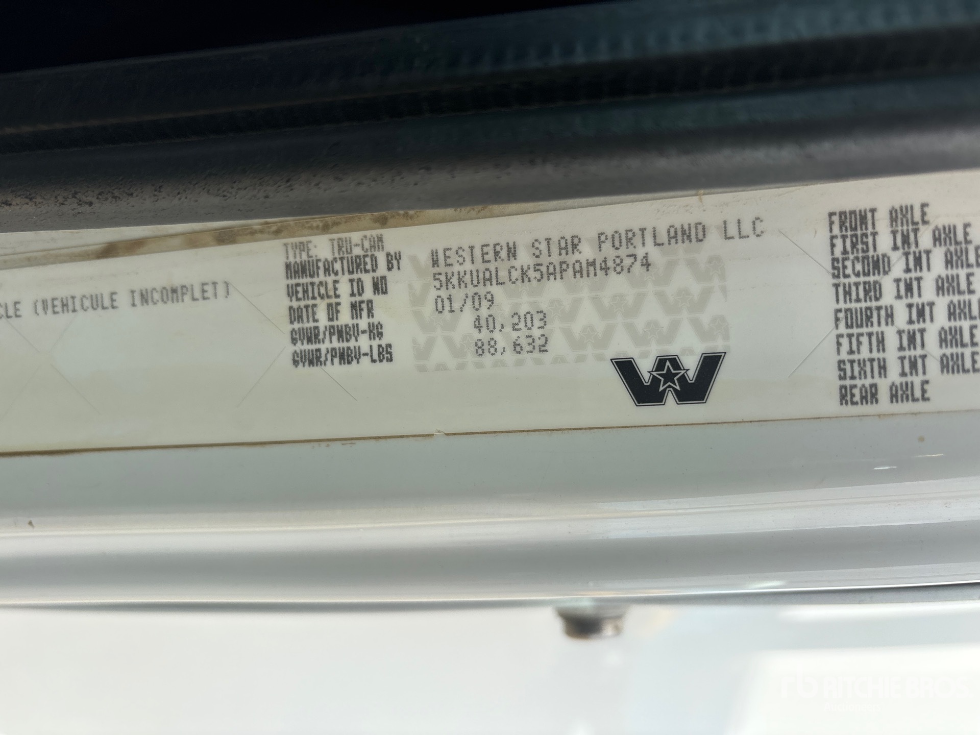 2010 Western Star 4900SA