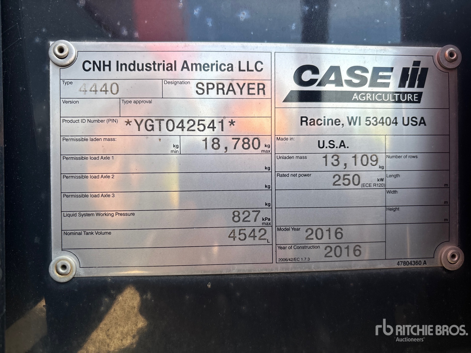 2016 Case Ih 4440