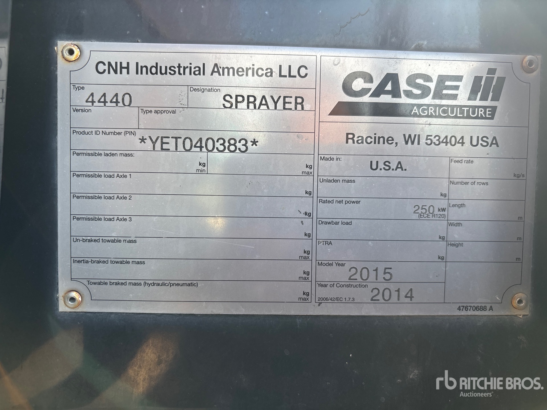 2015 Case Ih 4440
