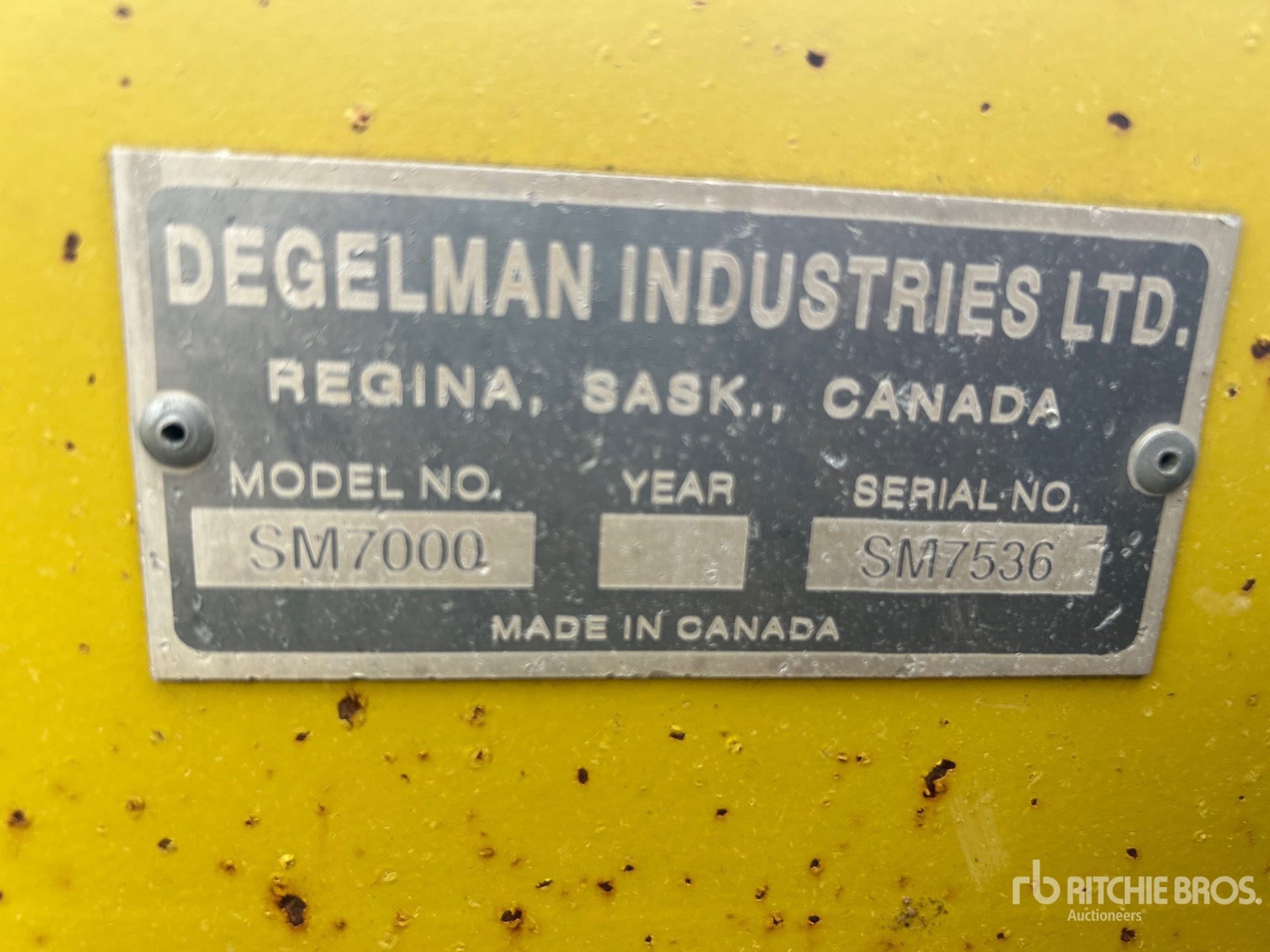 2016 Degelman SM 7000