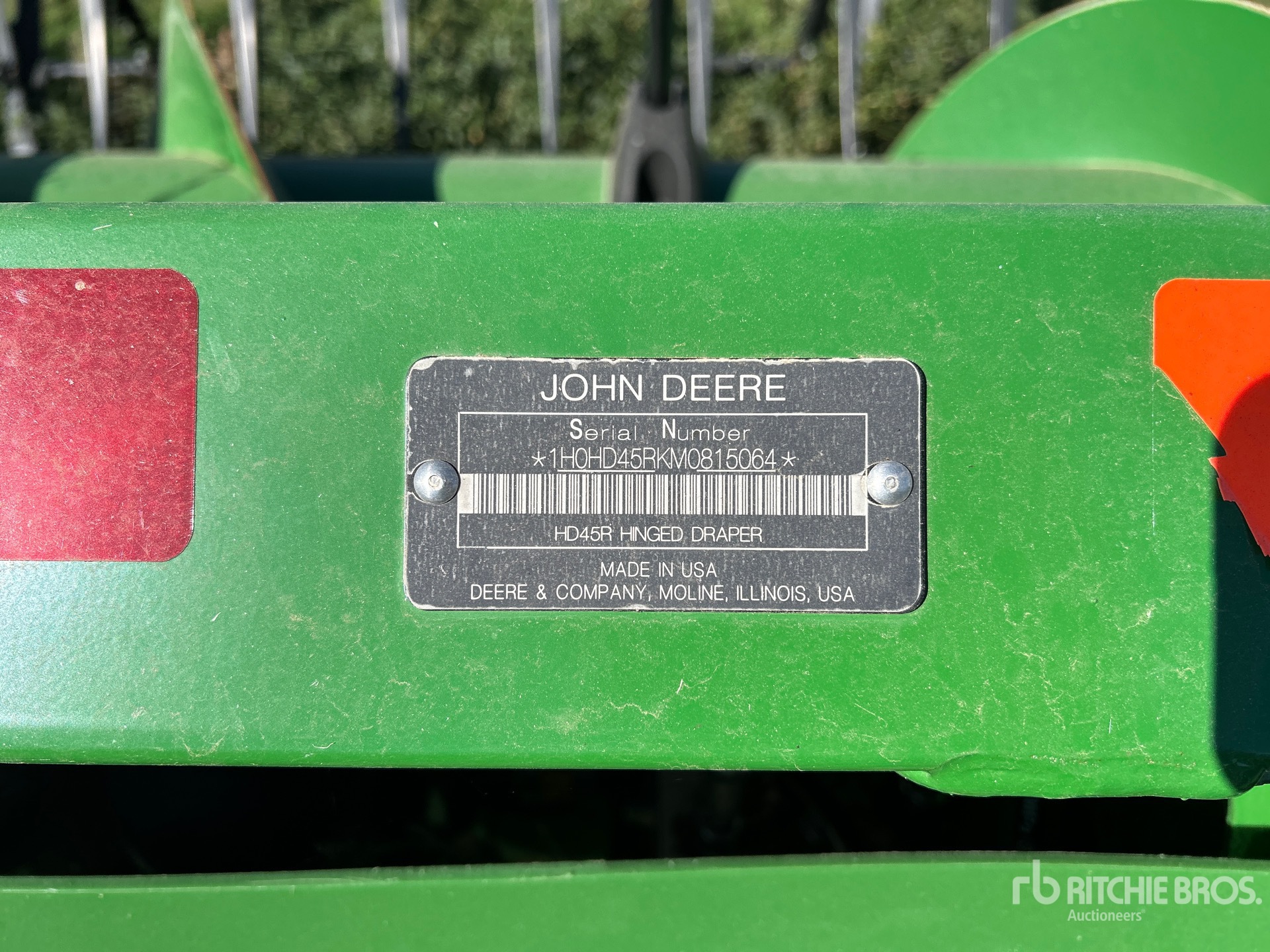 2021 John Deere HD45R