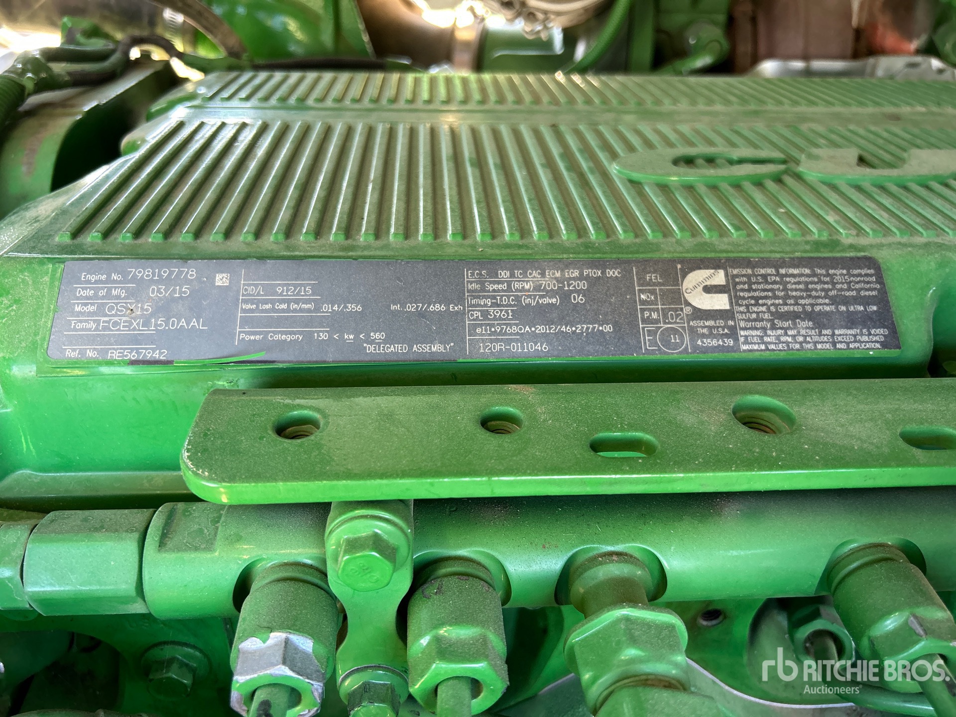 2015 John Deere 9620R