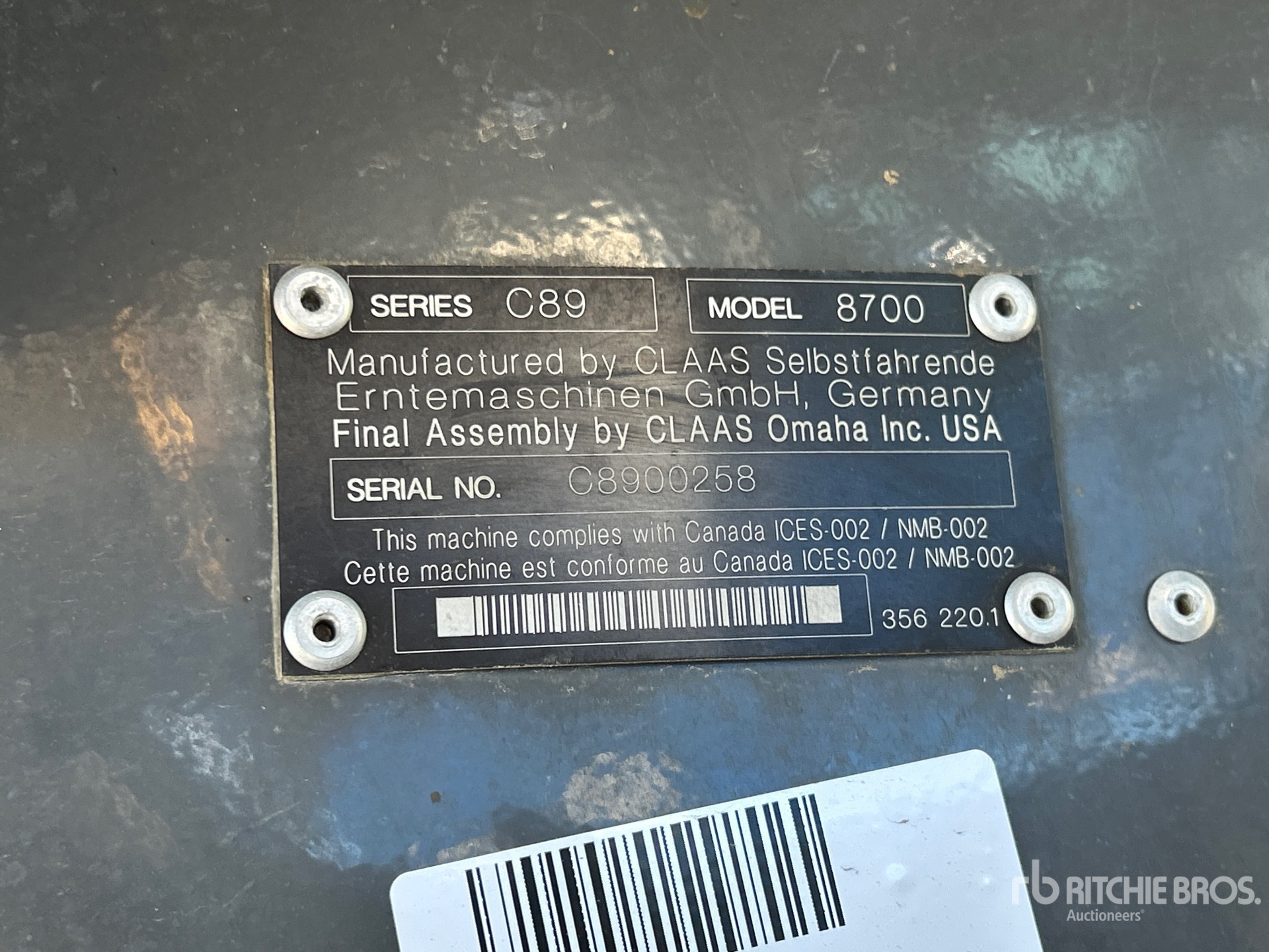 2020 Claas 8700