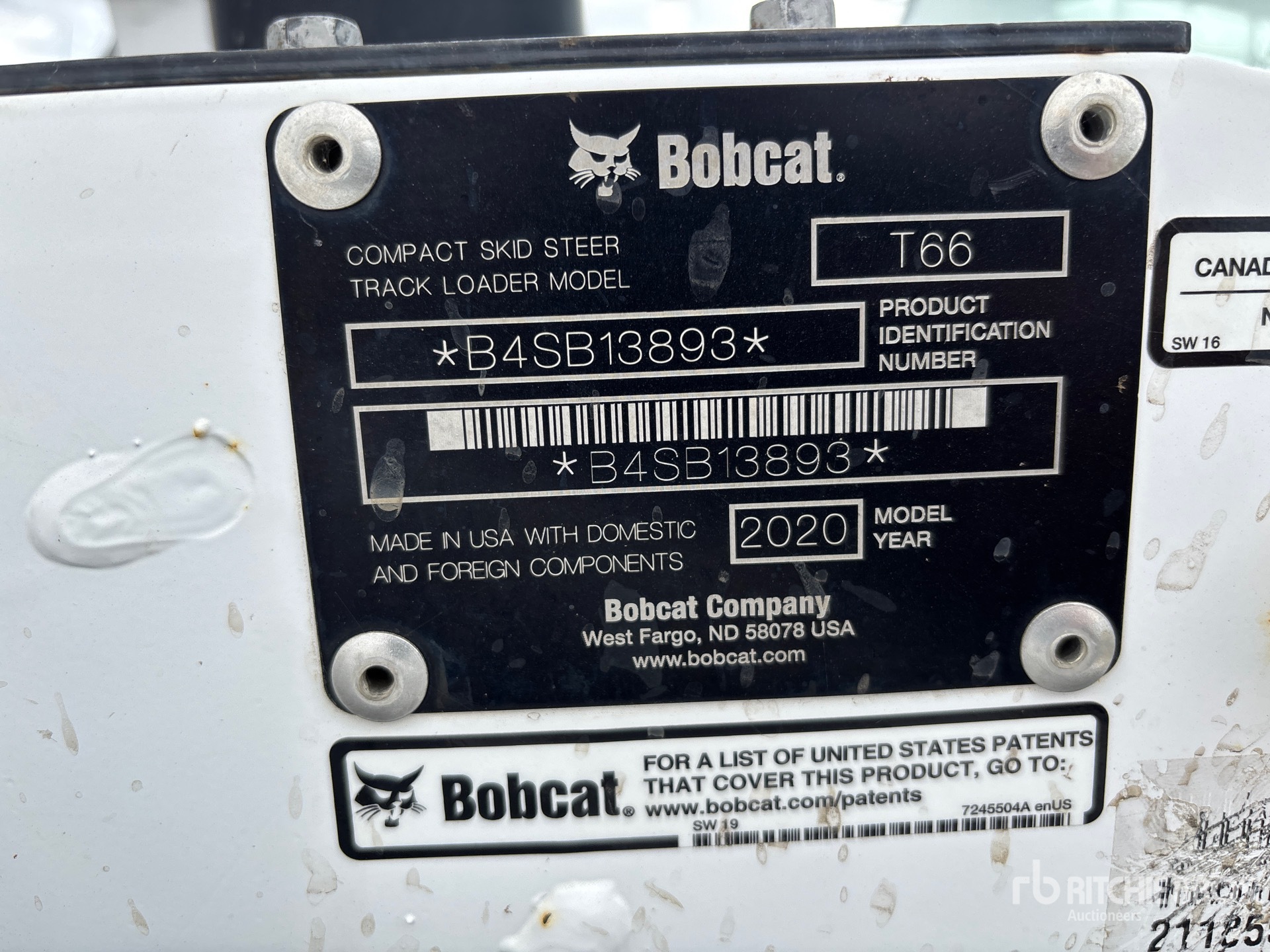 2020 Bobcat T66