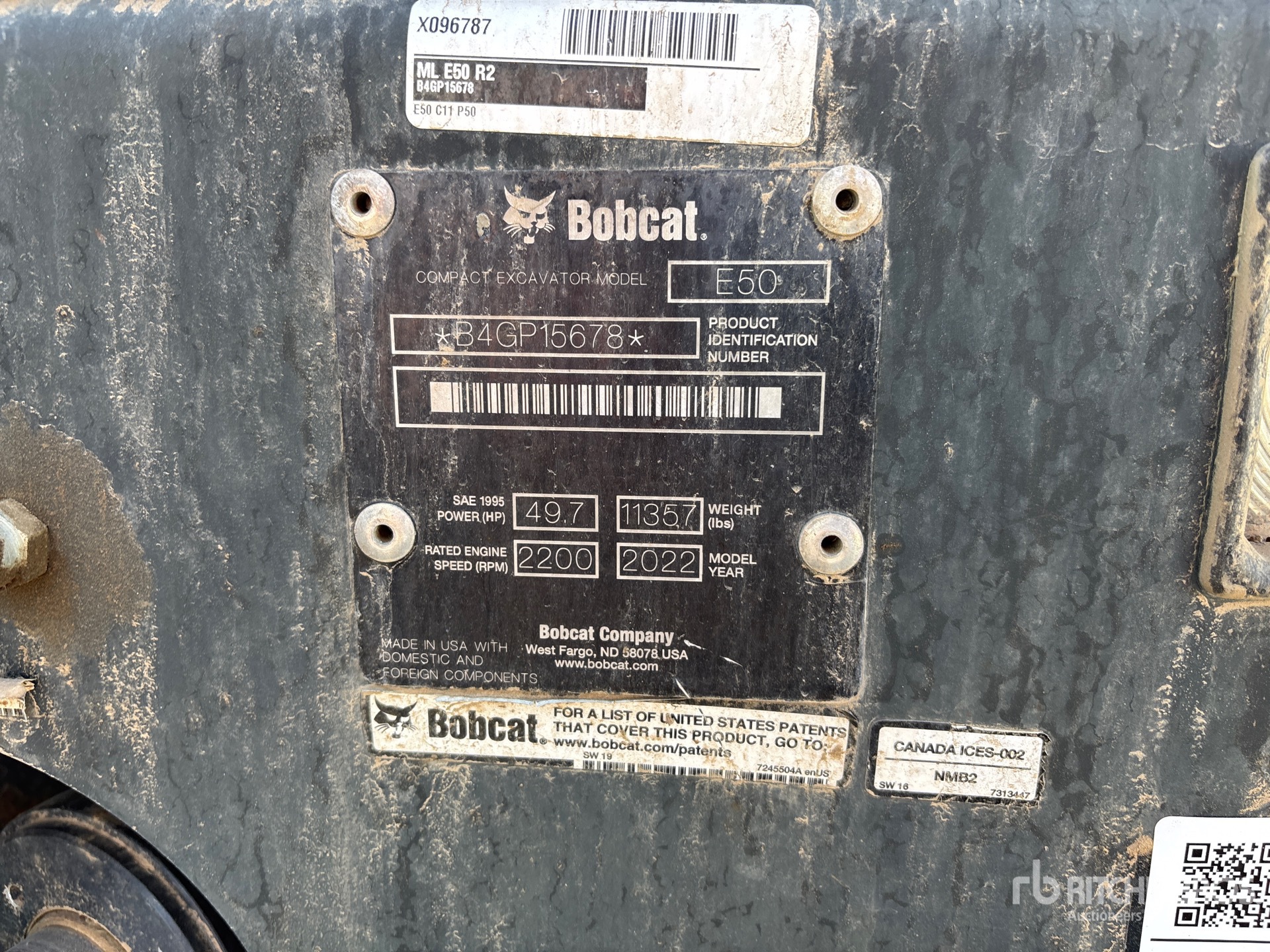 2022 Bobcat E50