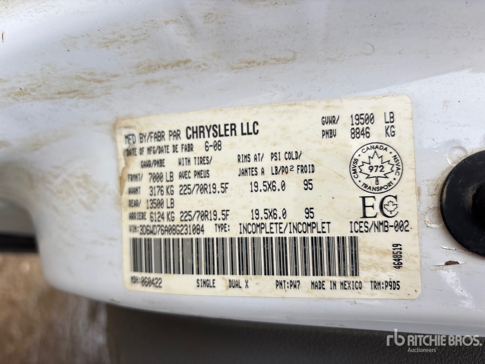 2008 Dodge 5500