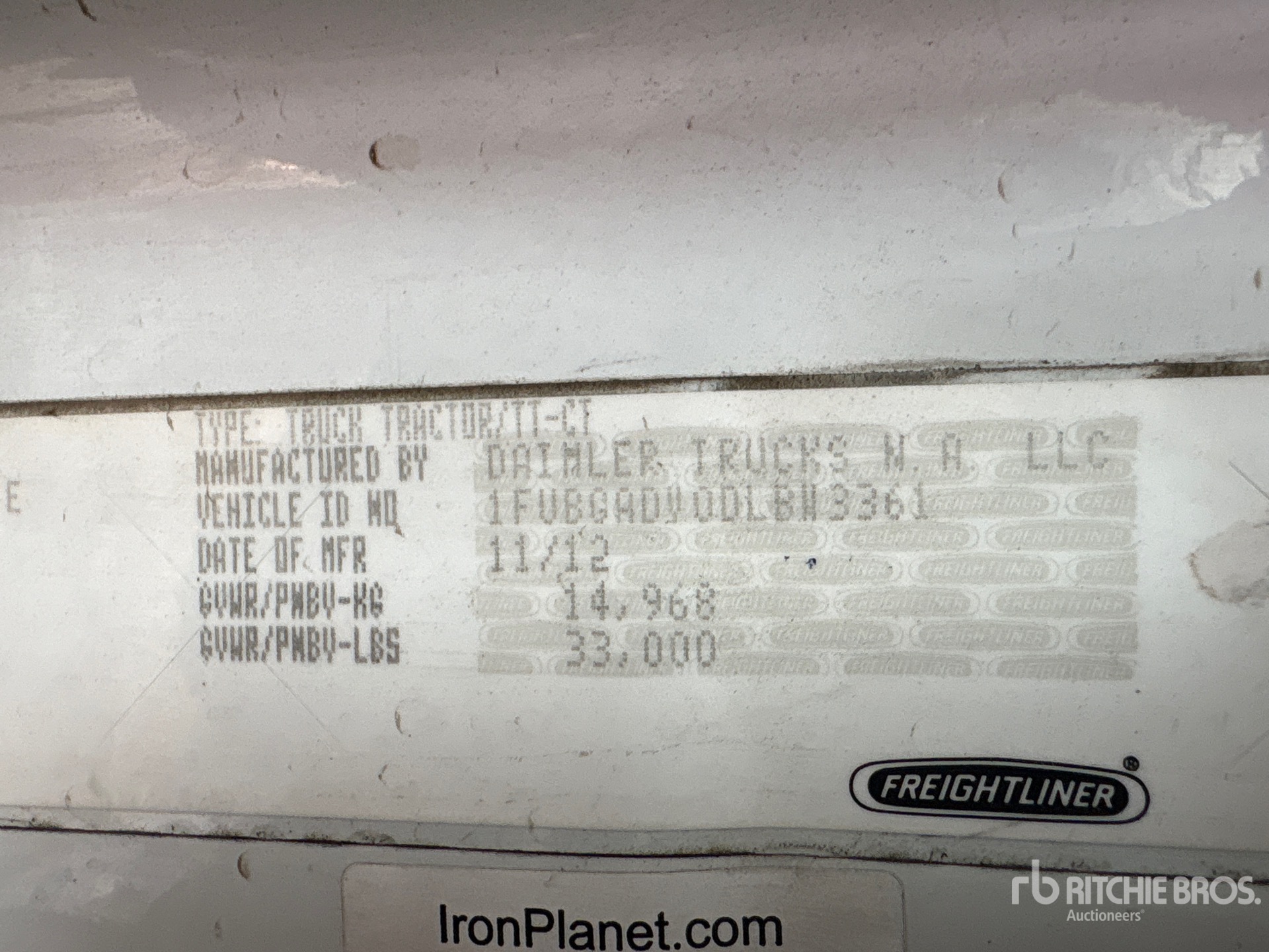 2013 Freightliner CASCADIA