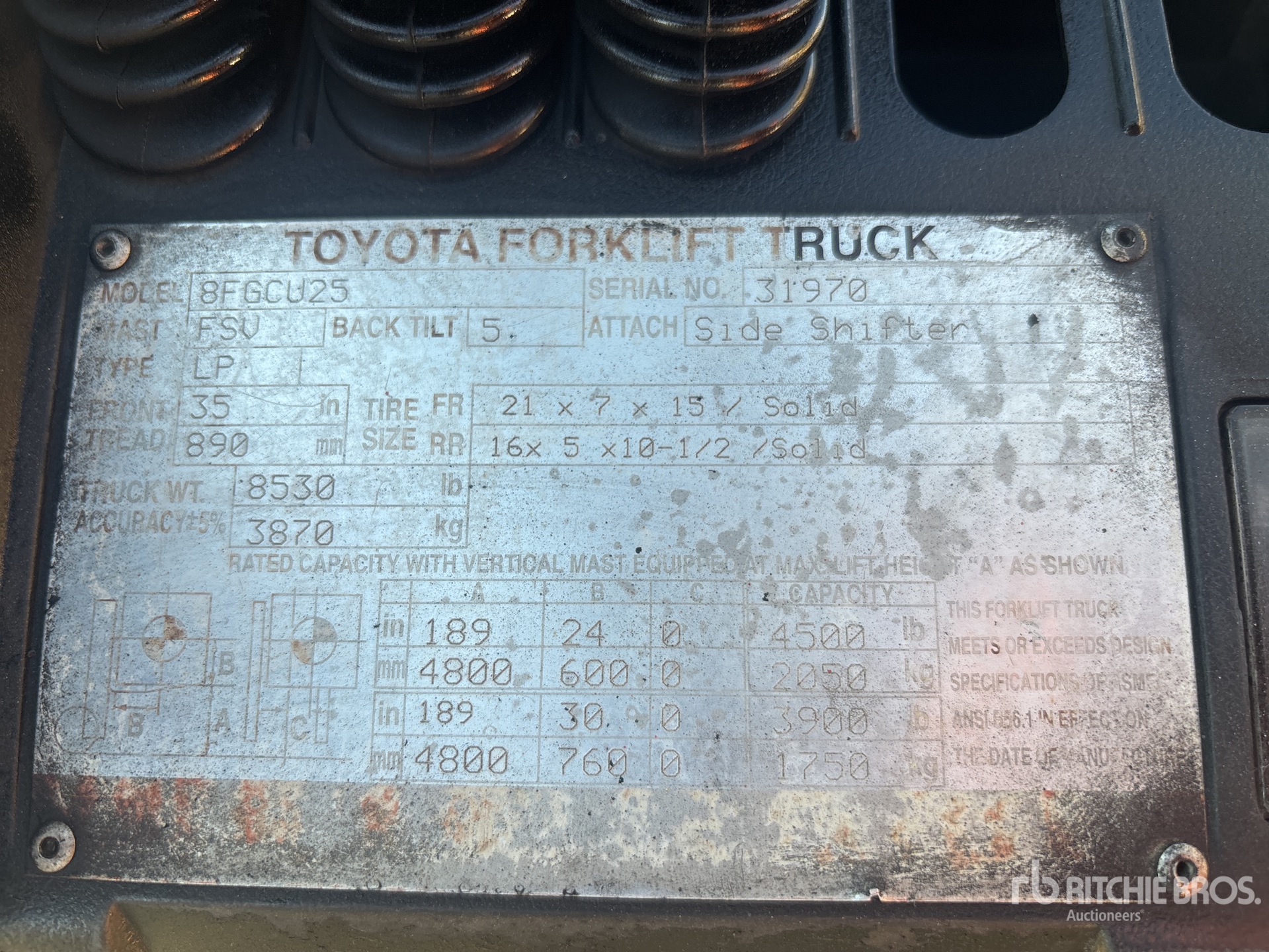 2011 Toyota 8FGCU25