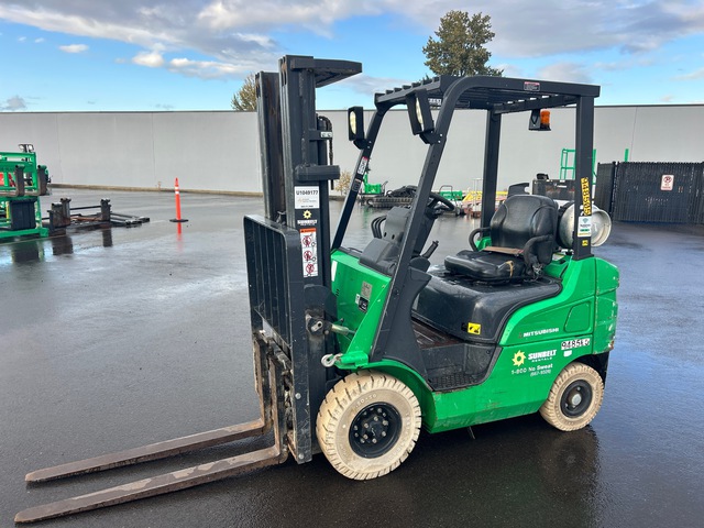 2016 Mitsubishi FG18NGLP 3000 lb Pneumatic Tire Forklift