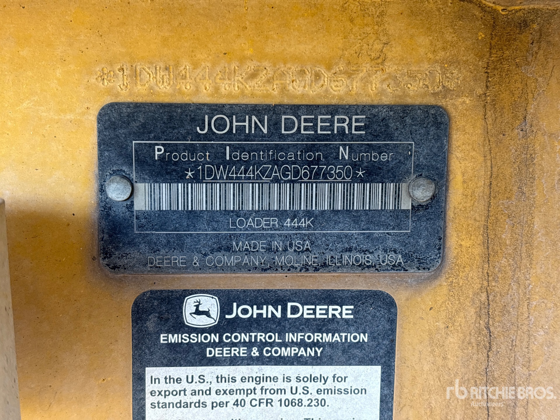 2016 John Deere 444K