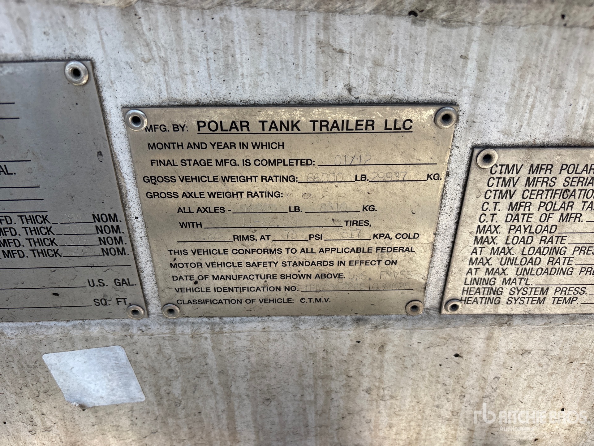 2012 Polar 8400 GAL T/A