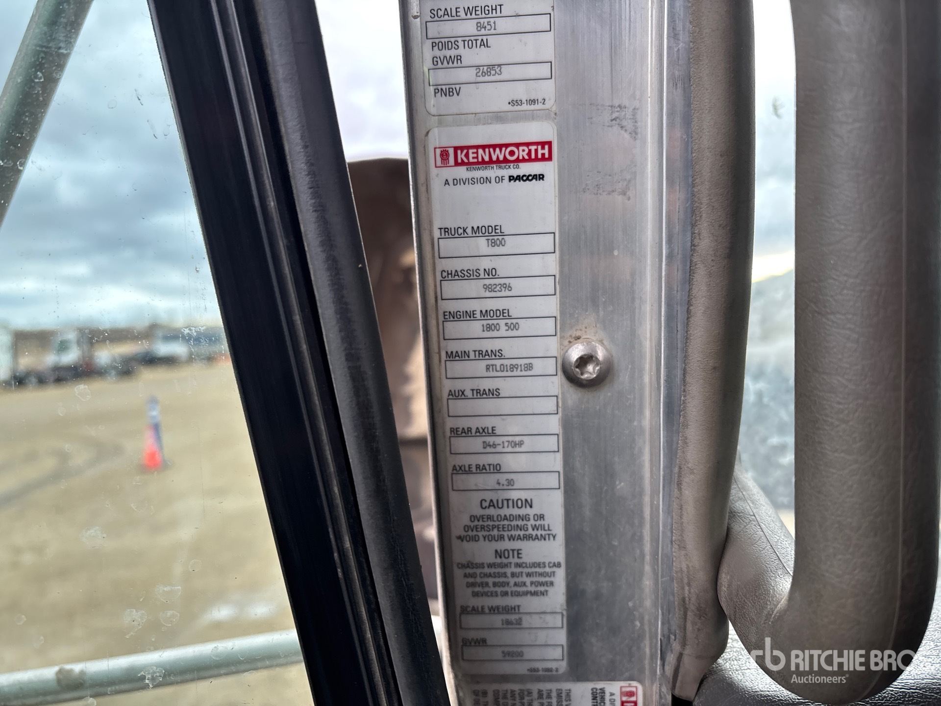 2016 Kenworth T800