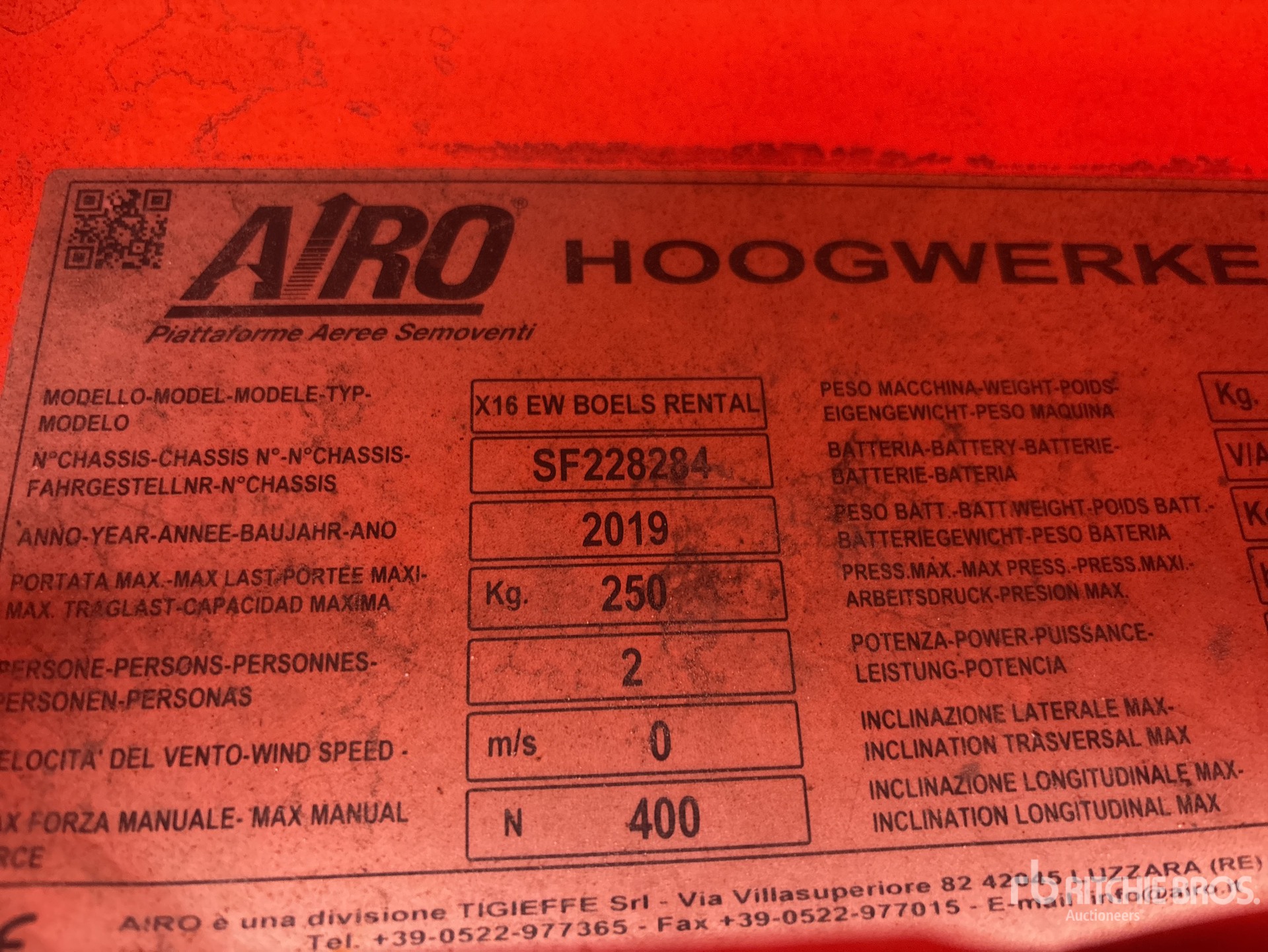 2019 Airo X16 EW