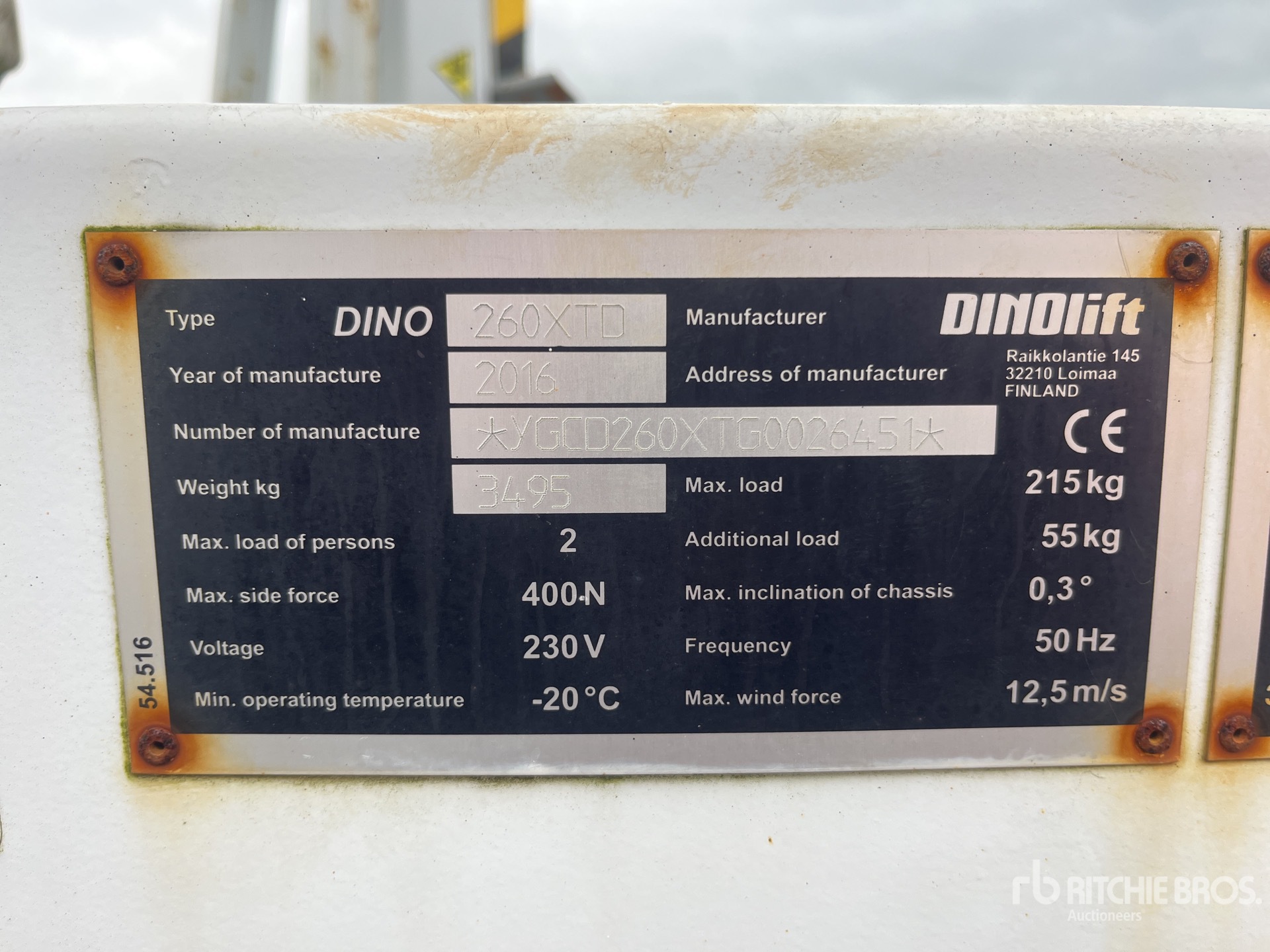 2016 Dino 260XTD