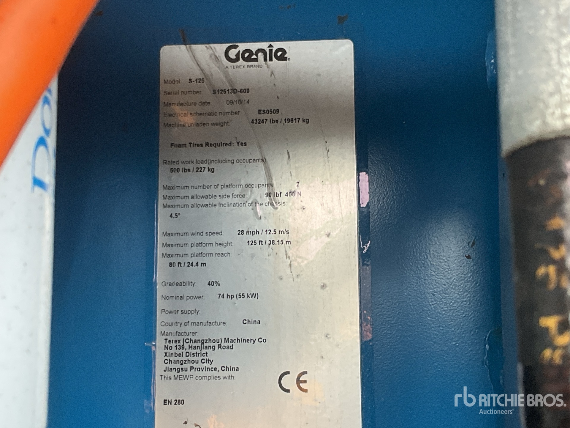 2014 Genie S-125