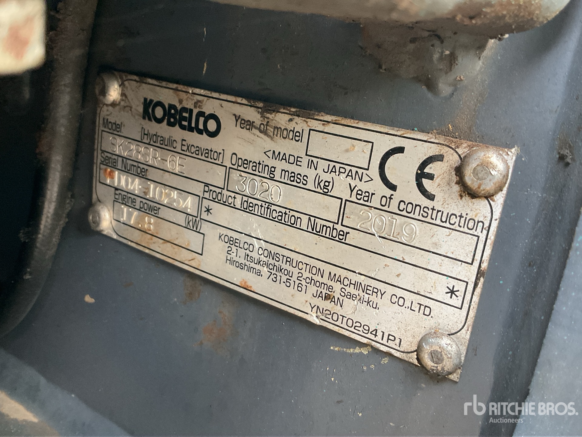 2019 Kobelco SK28SR-6E