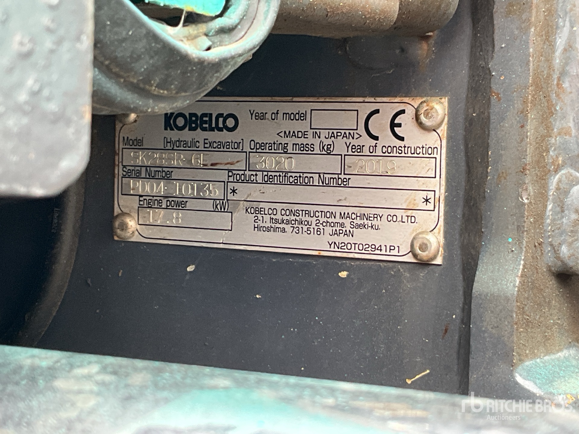 2019 Kobelco SK28SR-6E