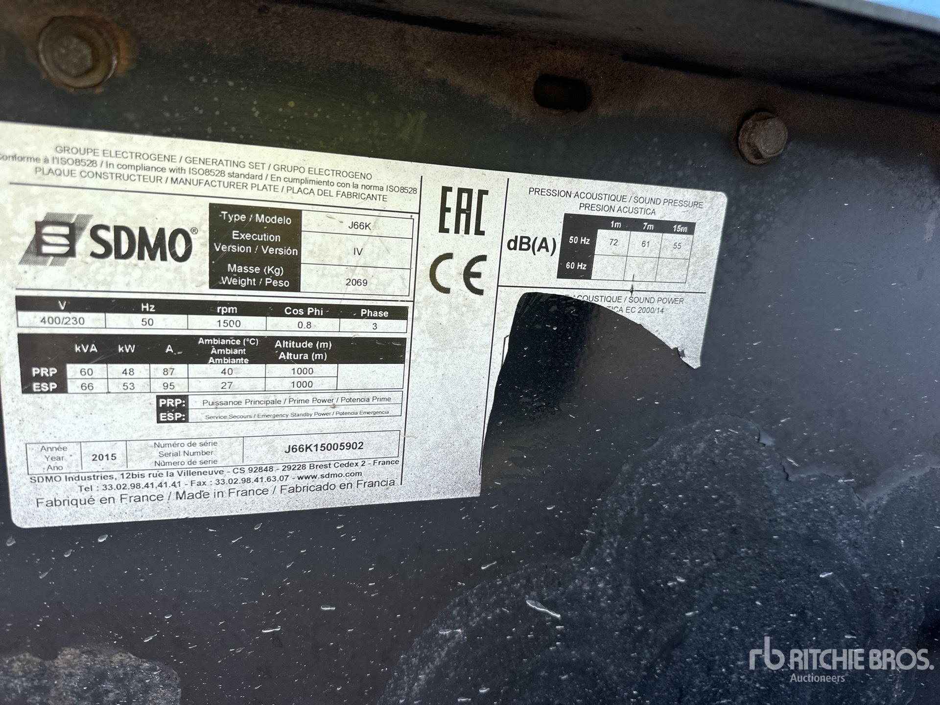 2015 Sdmo J66K