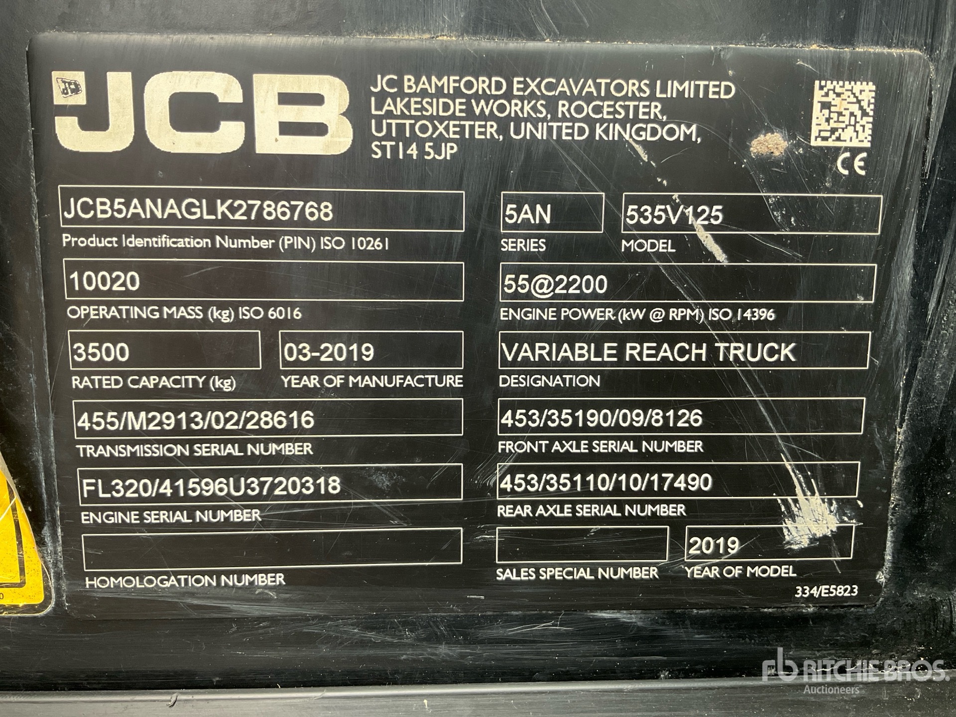 2019 JCB 535-125