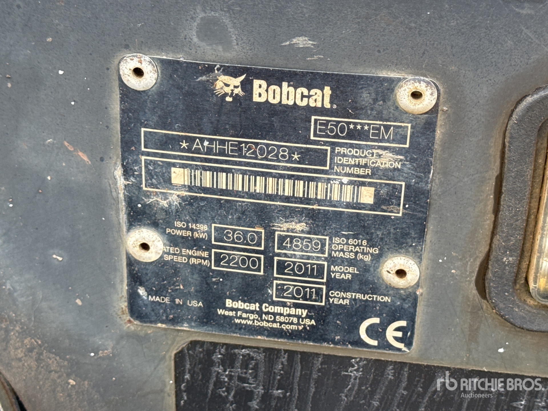 2011 Bobcat E50EM