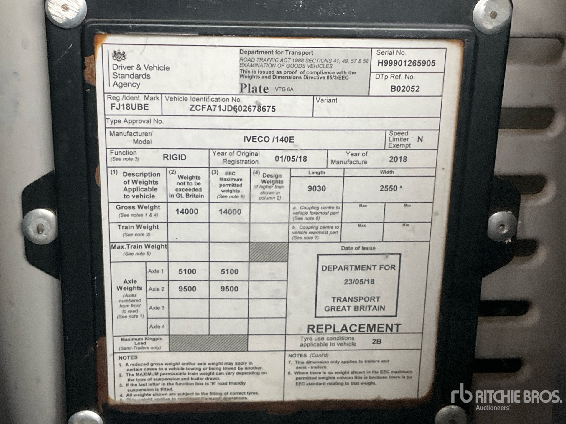 2018 Iveco 140E