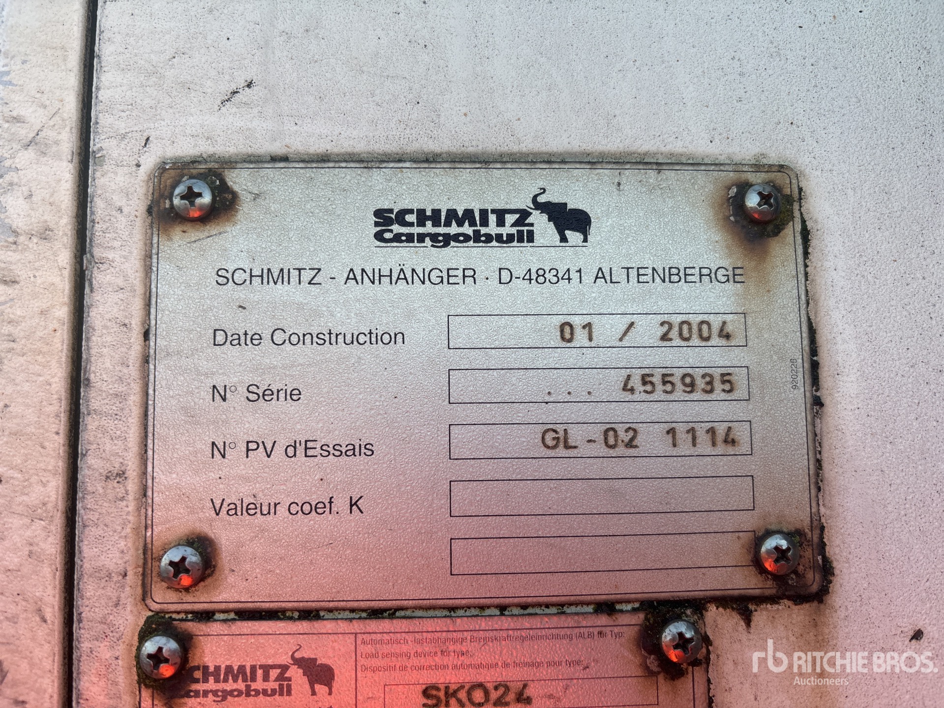 2004 Schmitz SKO24