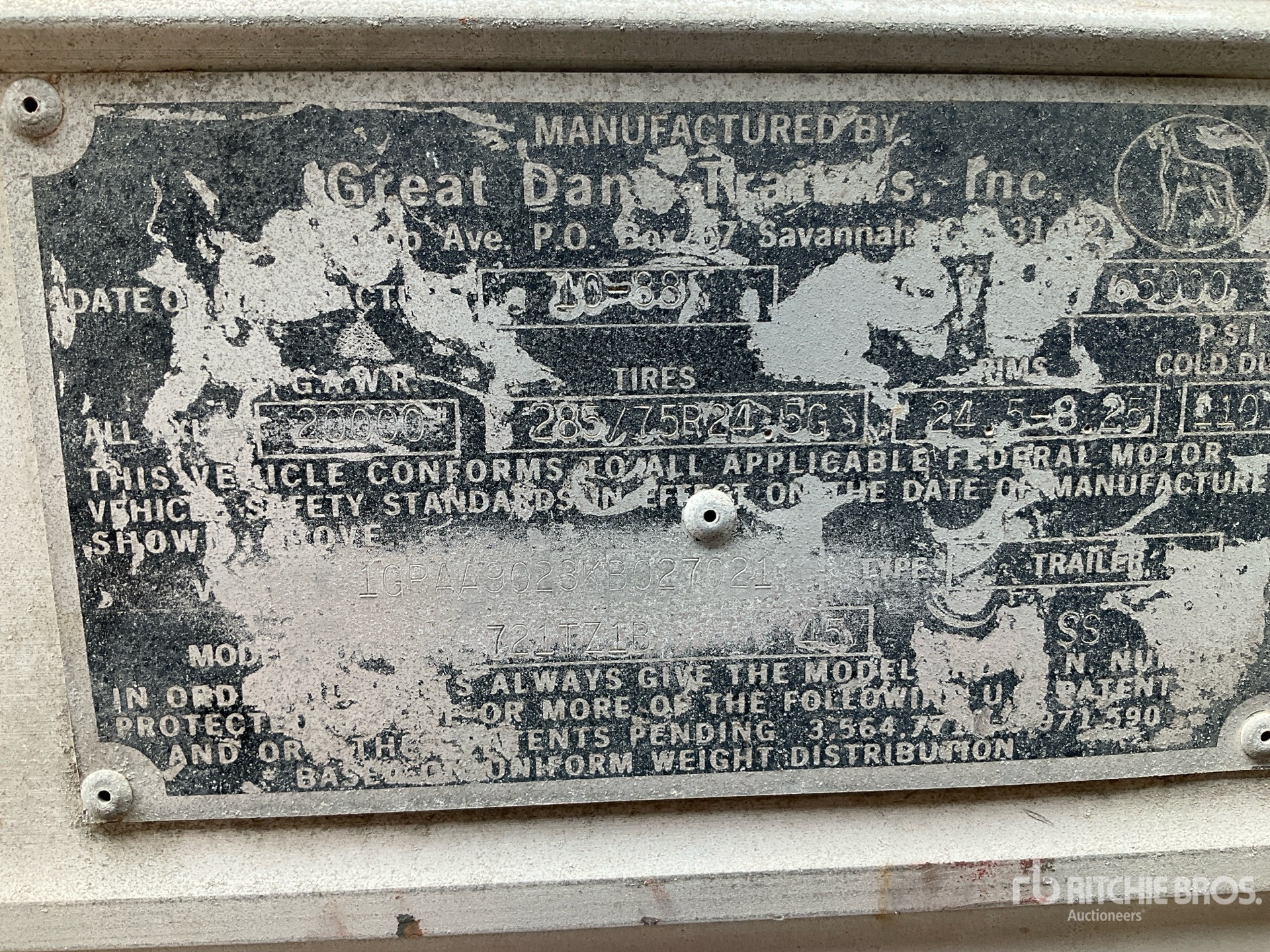 1989 Great Dane 721TZ1B45