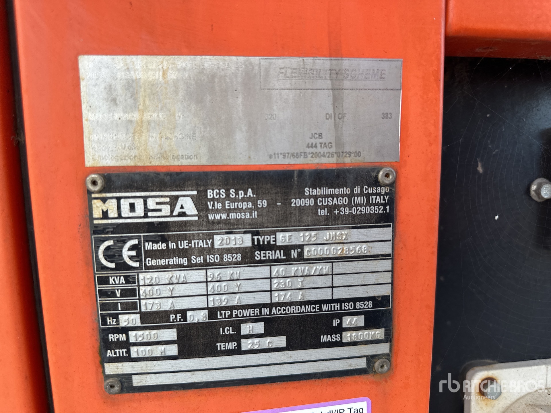 2013 Mosa GE 125 JHSX