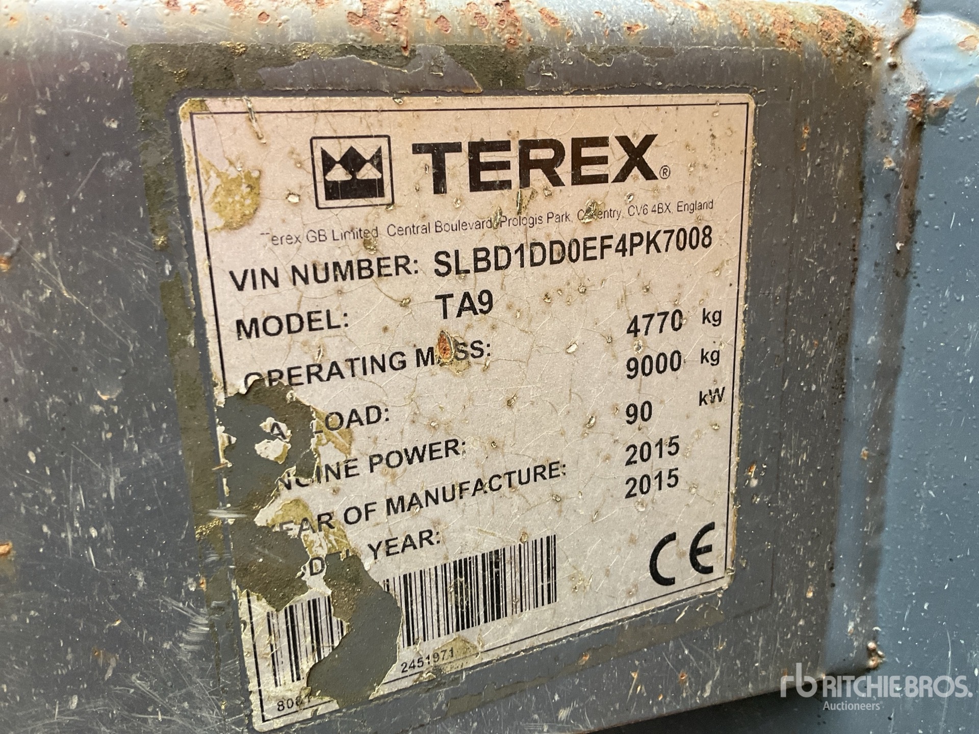 2015 Terex TA9