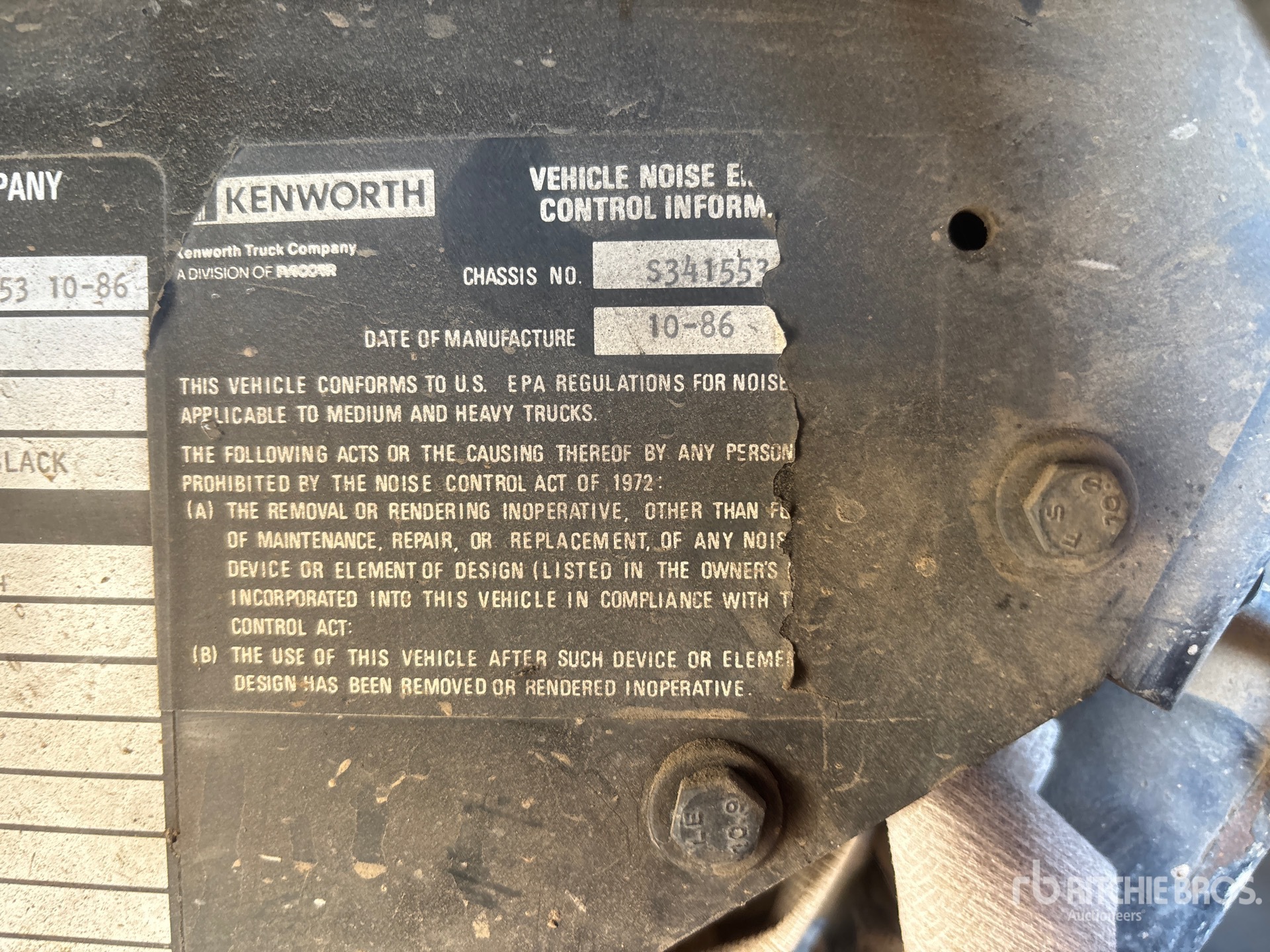 1987 Kenworth WF900B