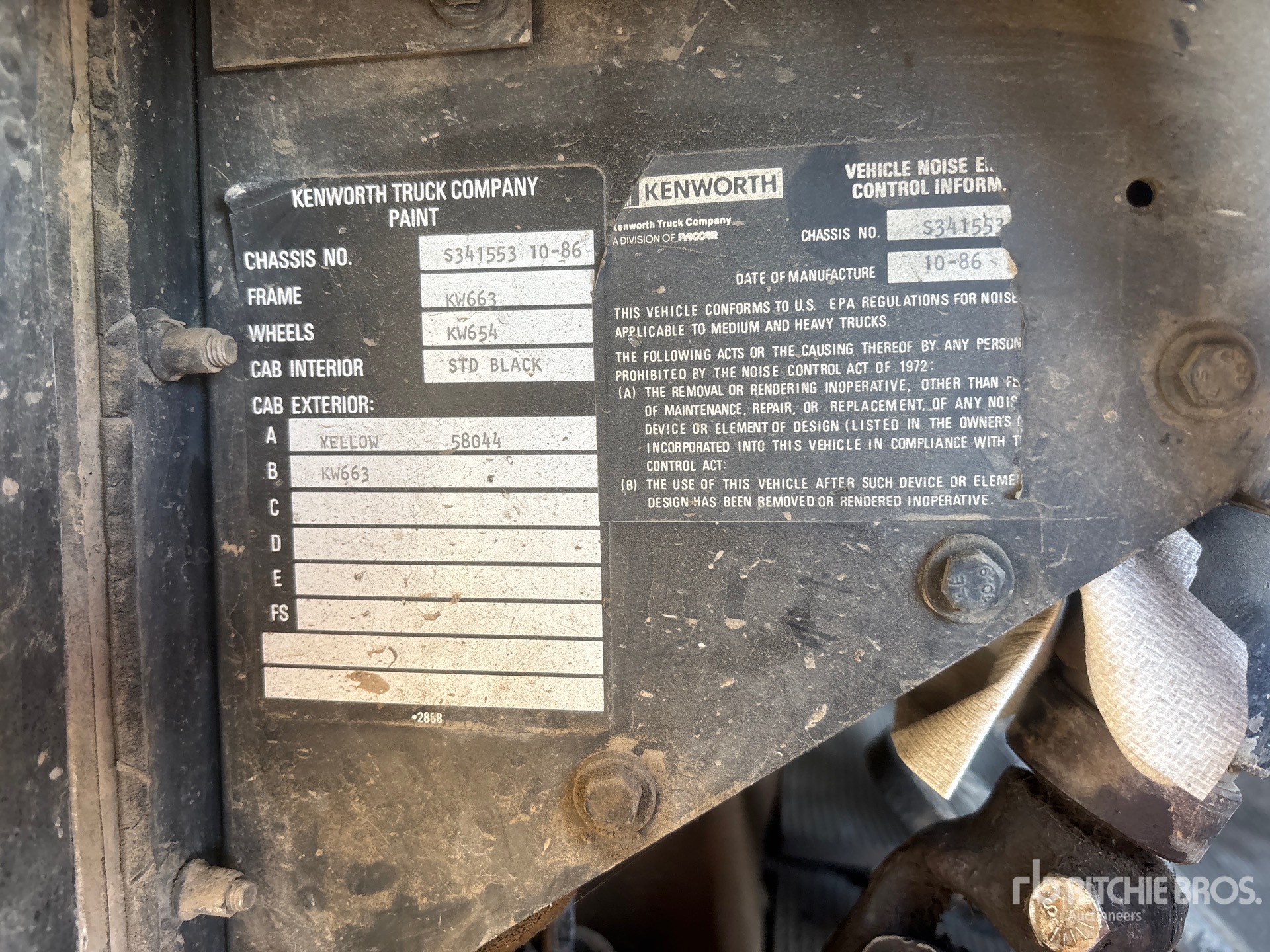 1987 Kenworth WF900B