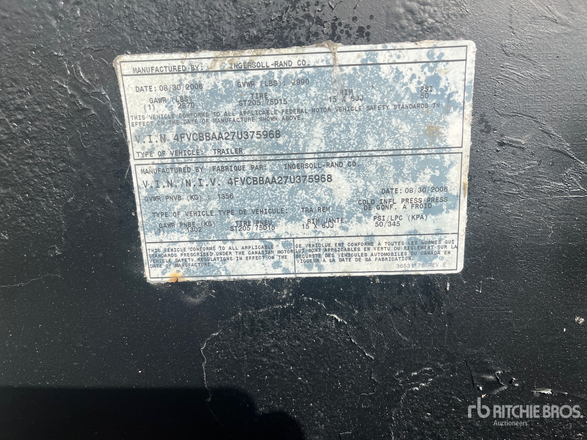 2007 Doosan Portable Power 185 CFM MOBILE