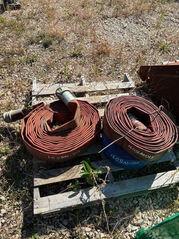 Quantity of (3) 3 in Discharge Hoses w/ Cam Locks
