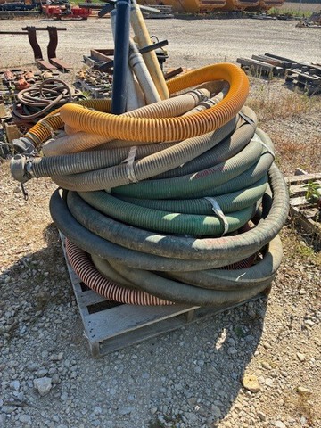 Quantity of (8)    3 in Suction Hoses, (6) Suction Tubes, & (4) Suction Baskets