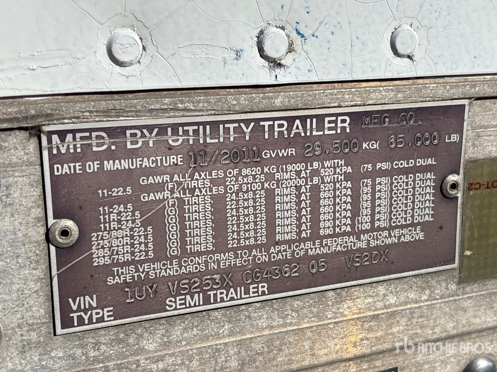 2012 Utility 53 FT T/A