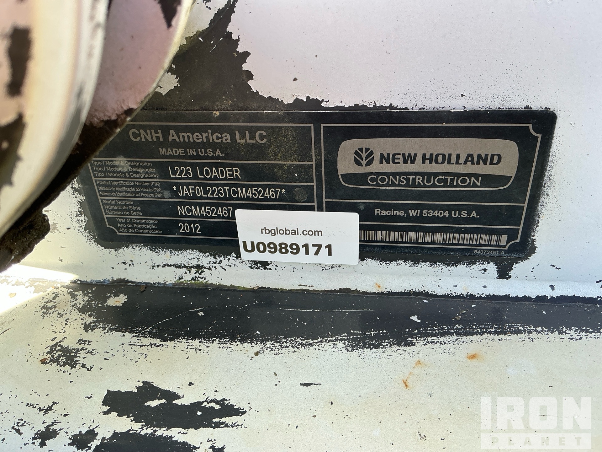 2012 New Holland L223
