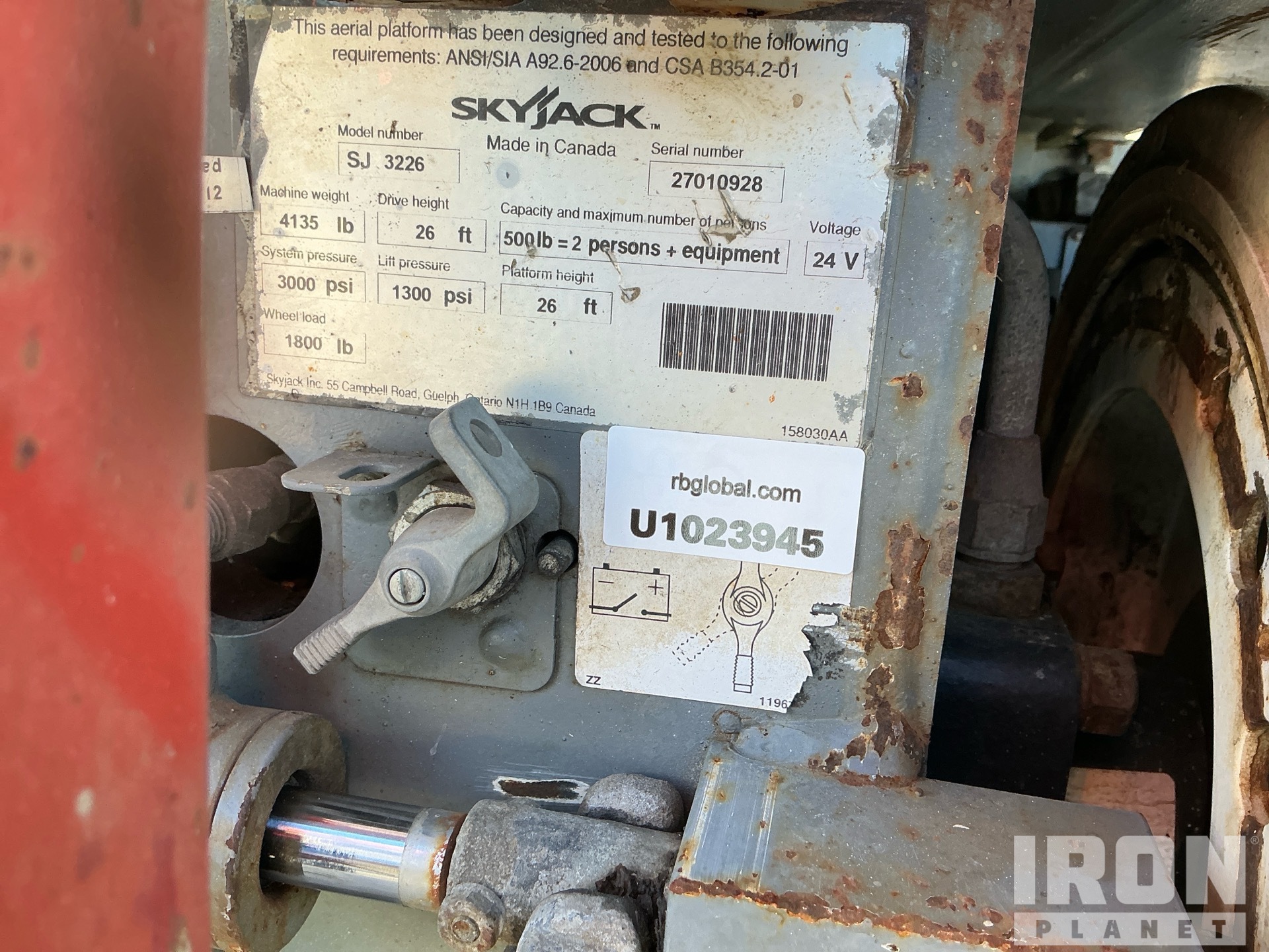 2012 Skyjack SJ3226
