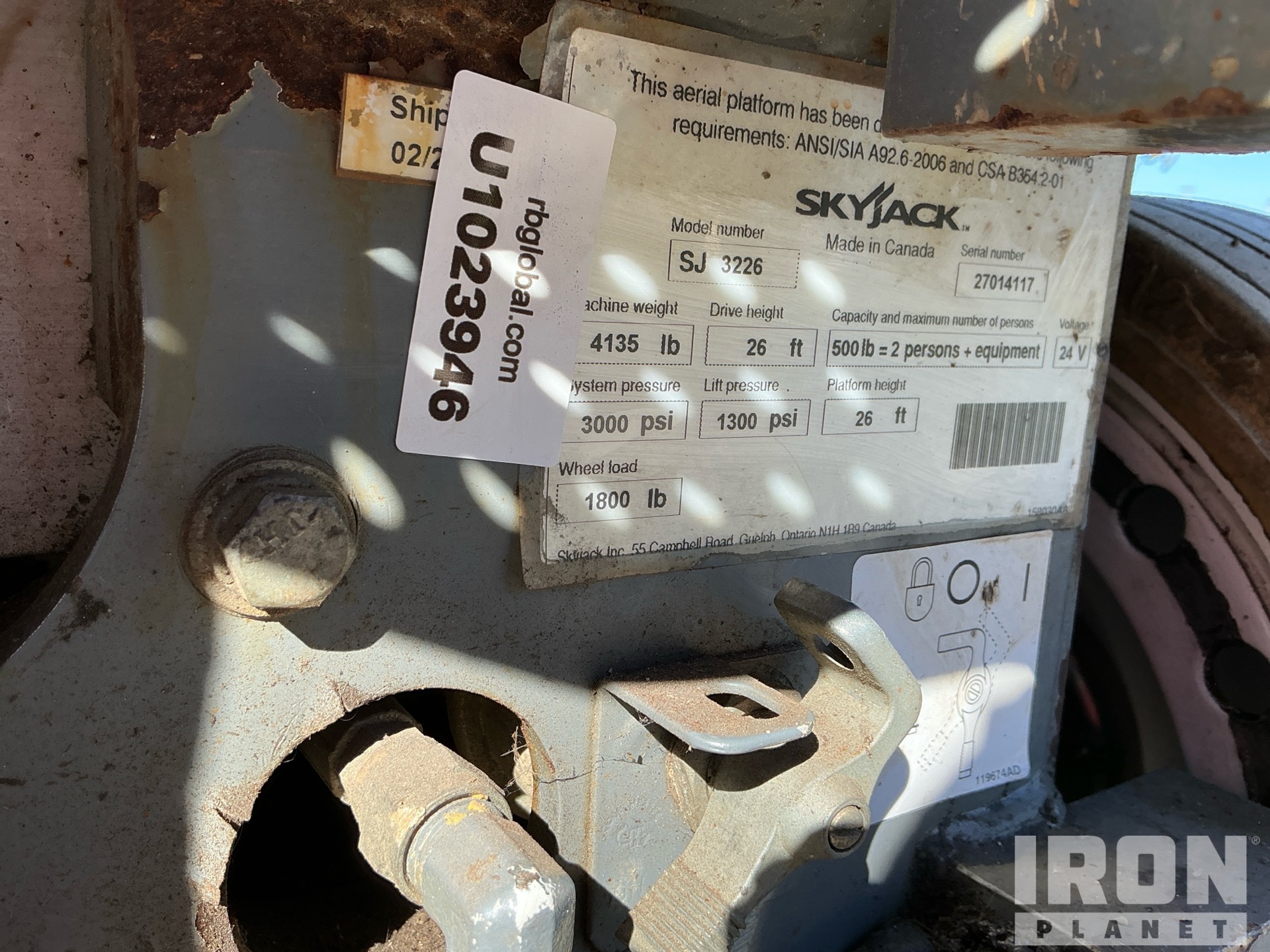 2013 Skyjack SJ 3226