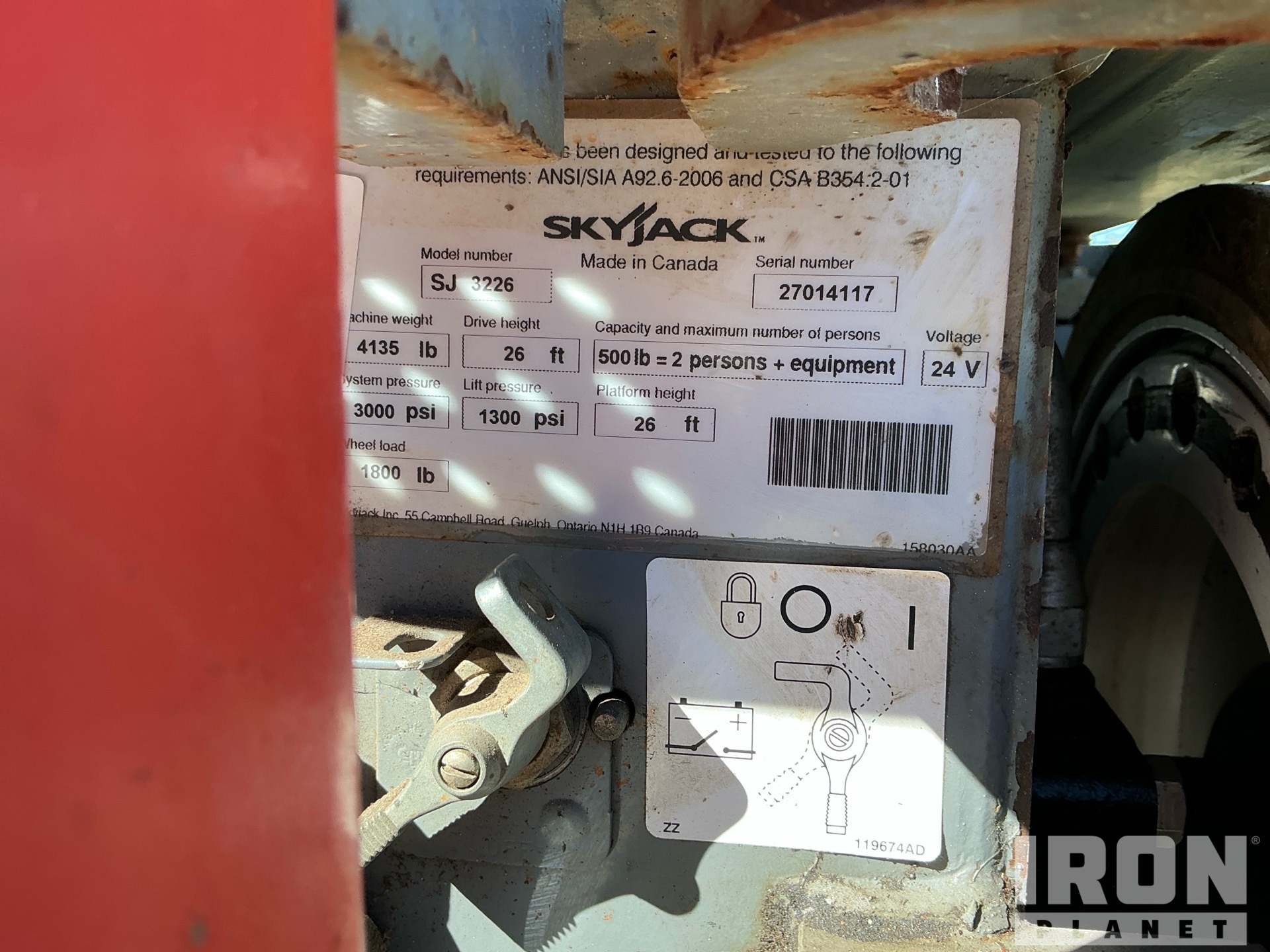 2013 Skyjack SJ 3226