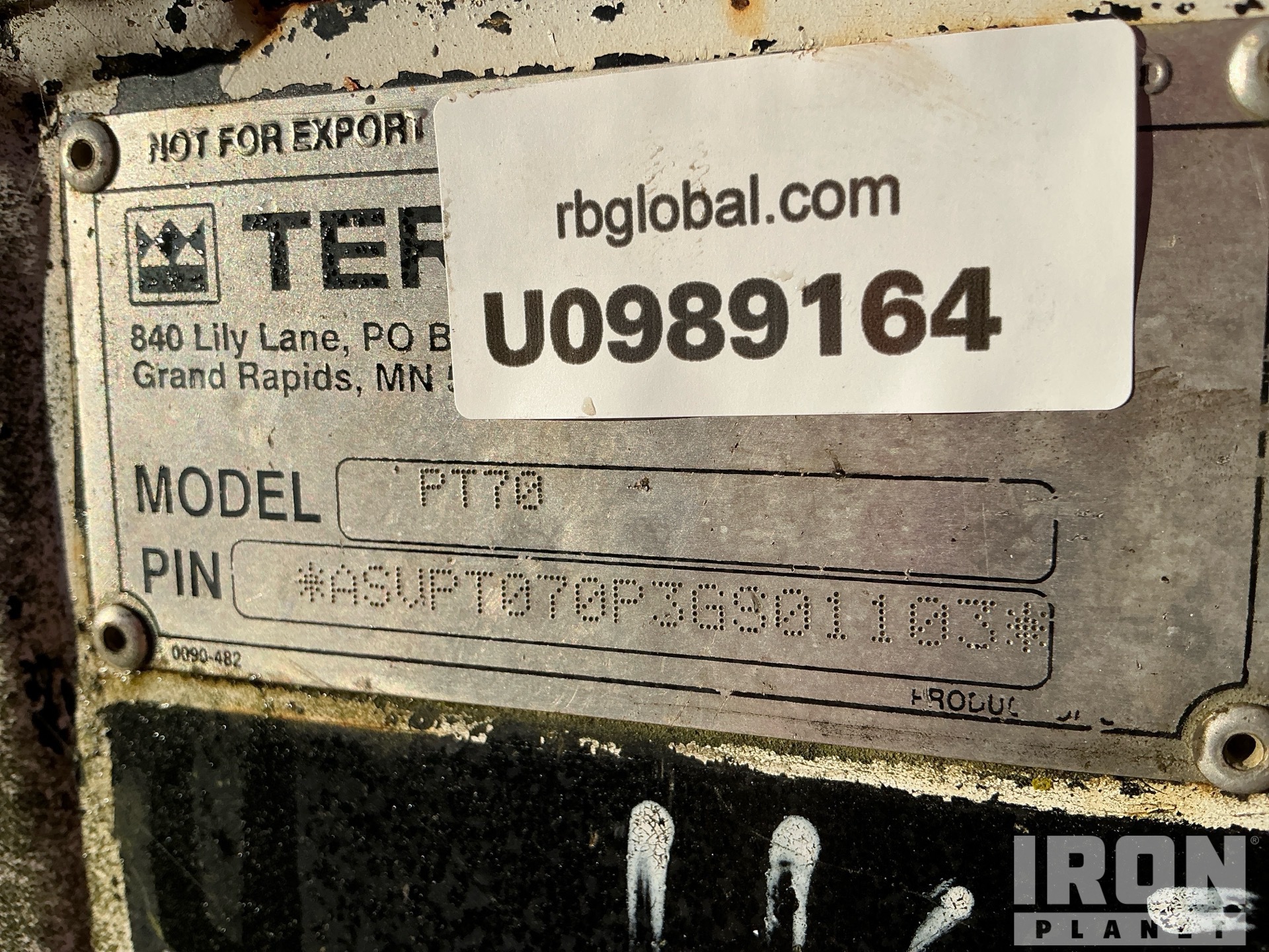 2013 Terex PT70